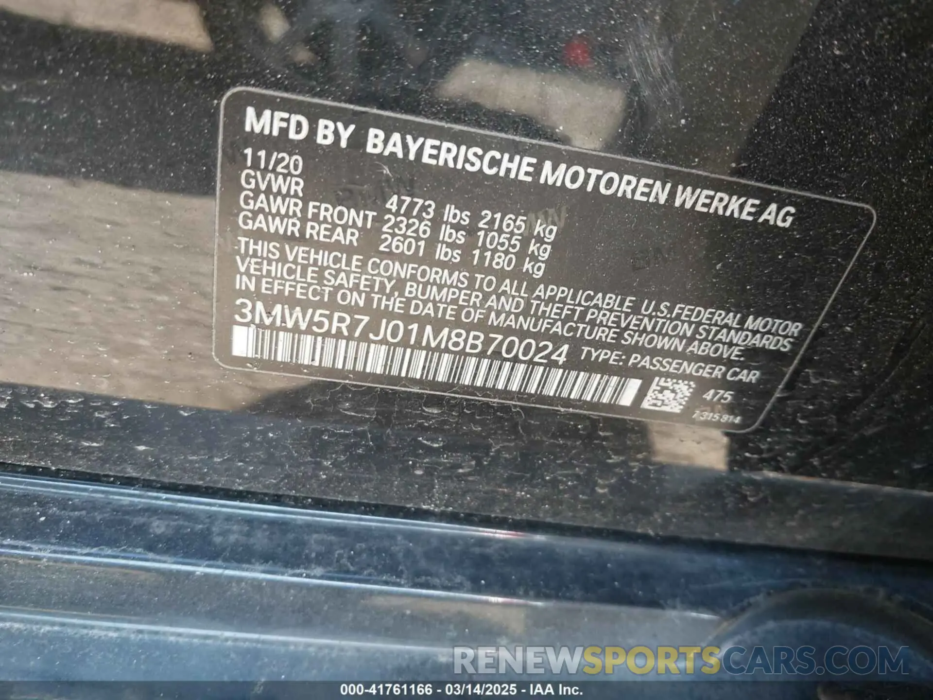9 fotografías del automóvil dañado 3MW5R7J01M8B70024 BMW 330I 2021