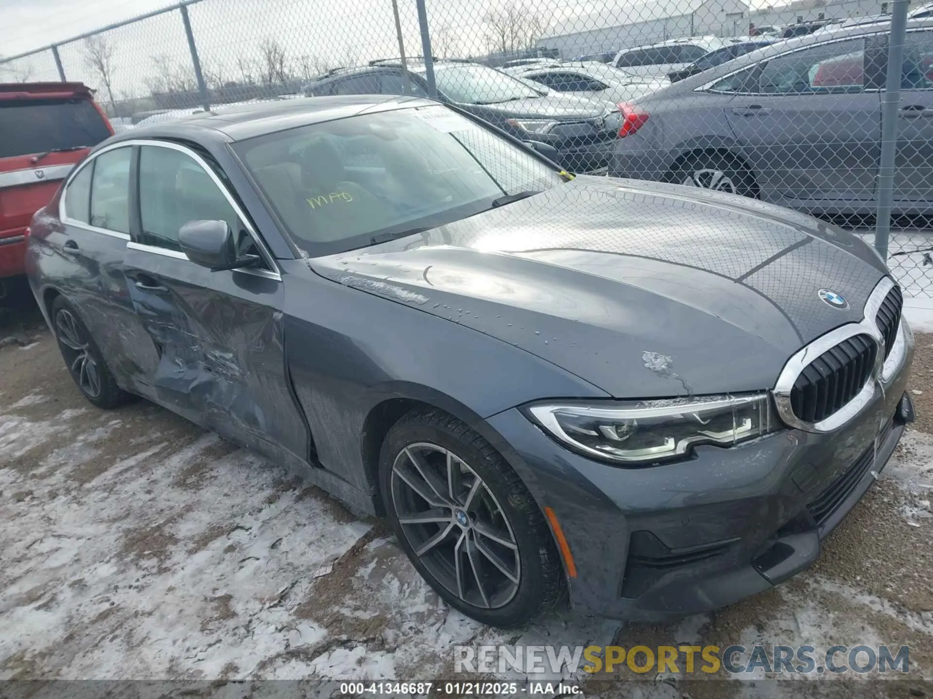 1 fotografías del automóvil dañado 3MW5R7J02M8B48002 BMW 330I 2021