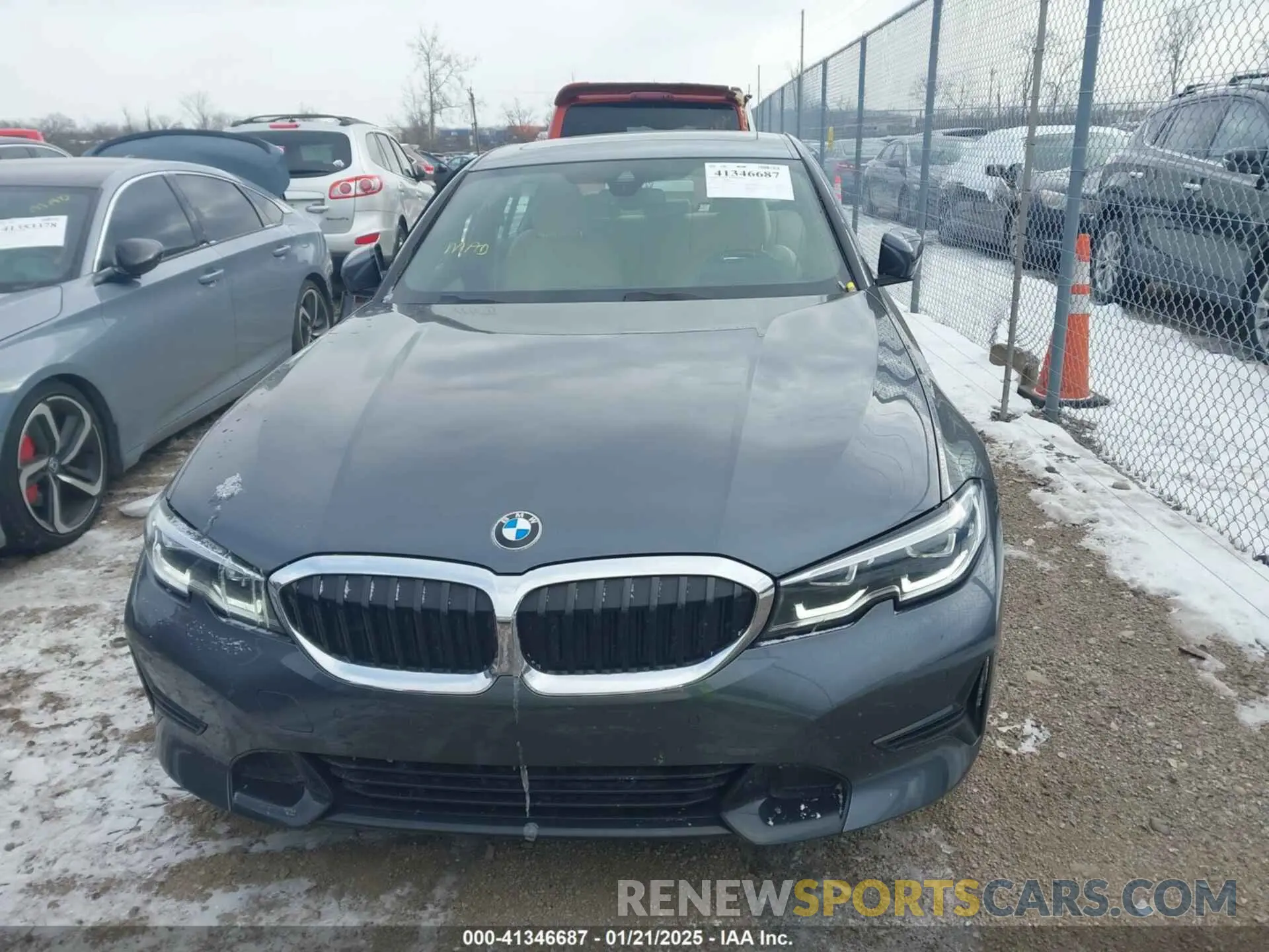 12 fotografías del automóvil dañado 3MW5R7J02M8B48002 BMW 330I 2021