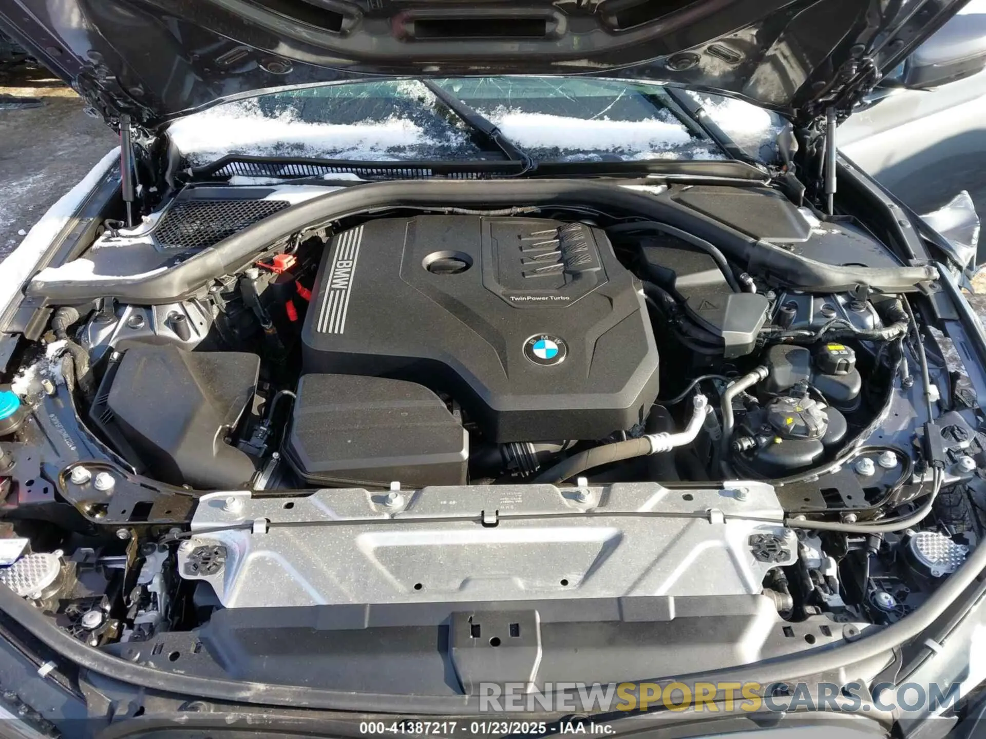 10 fotografías del automóvil dañado 3MW5R7J02M8C21224 BMW 330I 2021