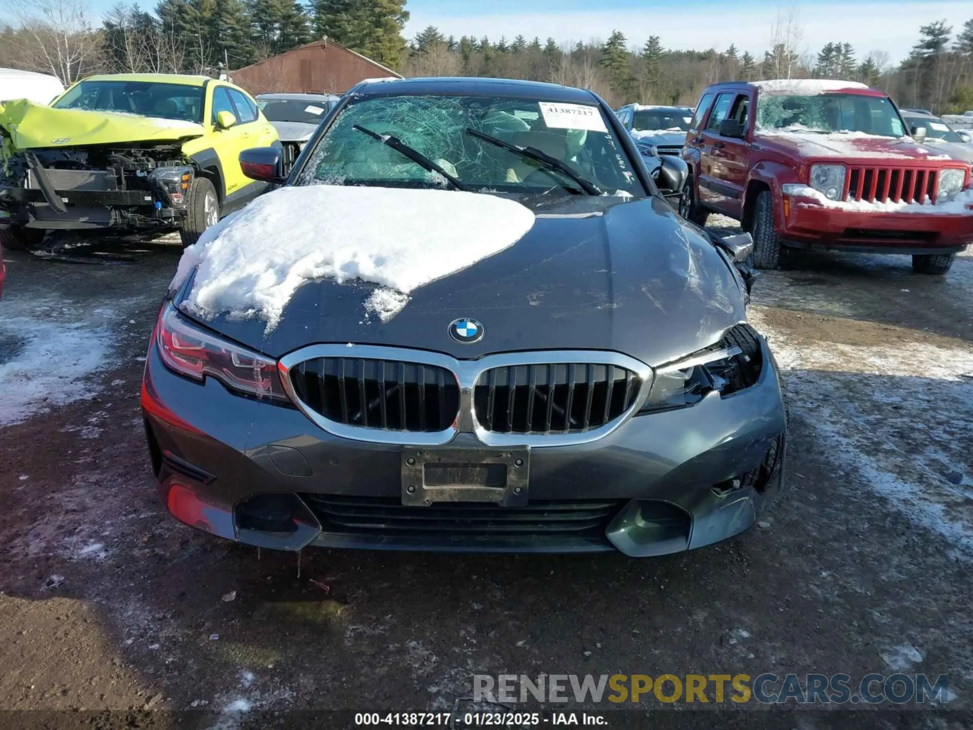 12 fotografías del automóvil dañado 3MW5R7J02M8C21224 BMW 330I 2021