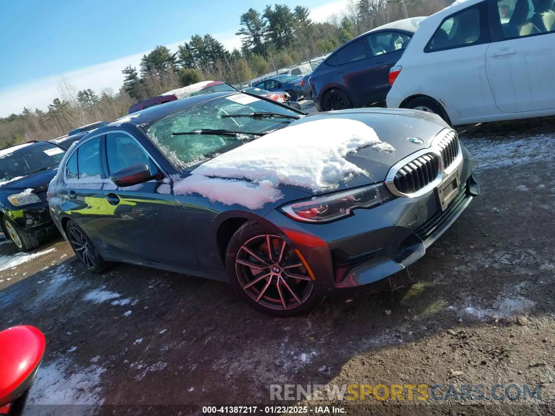 13 fotografías del automóvil dañado 3MW5R7J02M8C21224 BMW 330I 2021