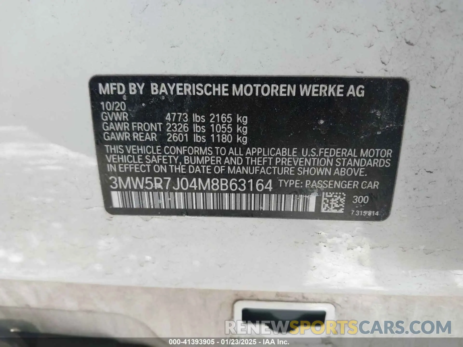 9 fotografías del automóvil dañado 3MW5R7J04M8B63164 BMW 330I 2021