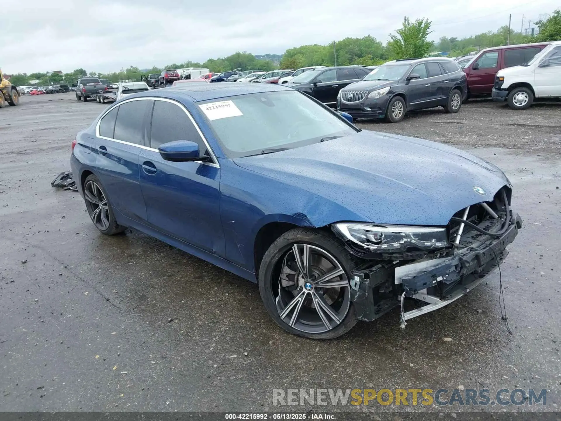 1 fotografías del automóvil dañado 3MW5R7J04M8B97542 BMW 330I 2021
