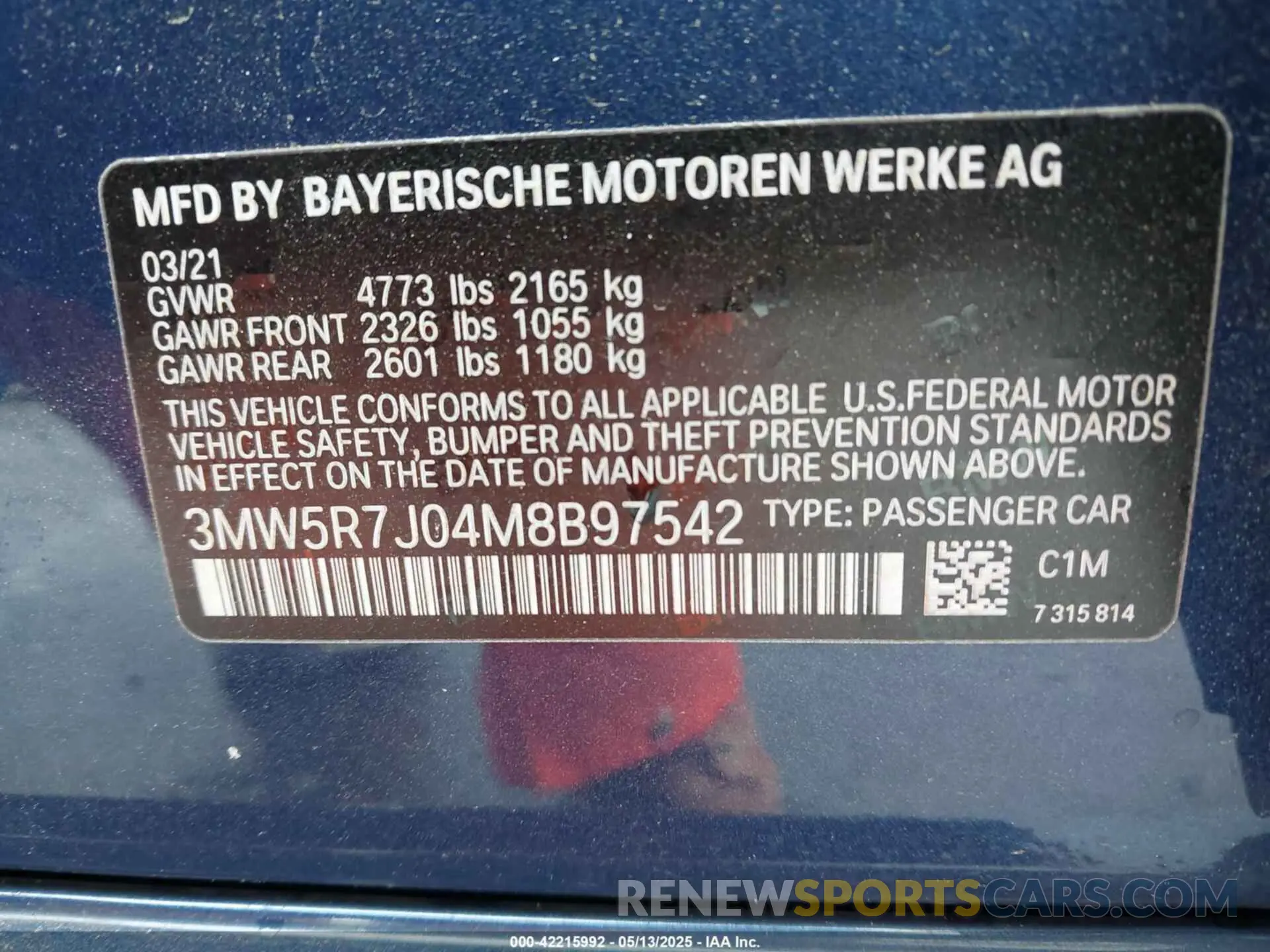 9 fotografías del automóvil dañado 3MW5R7J04M8B97542 BMW 330I 2021