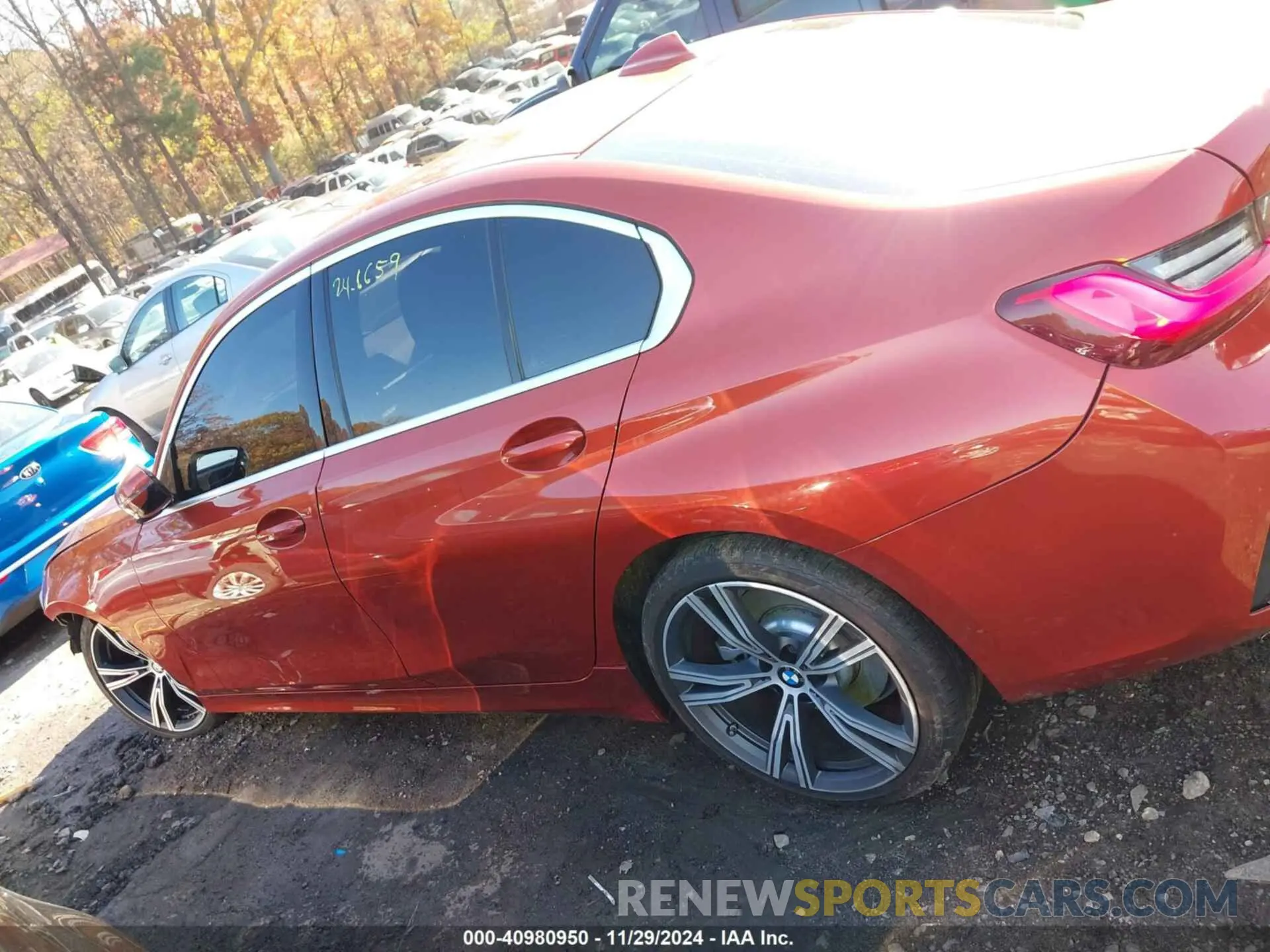 14 fotografías del automóvil dañado 3MW5R7J06M8B48407 BMW 330I 2021