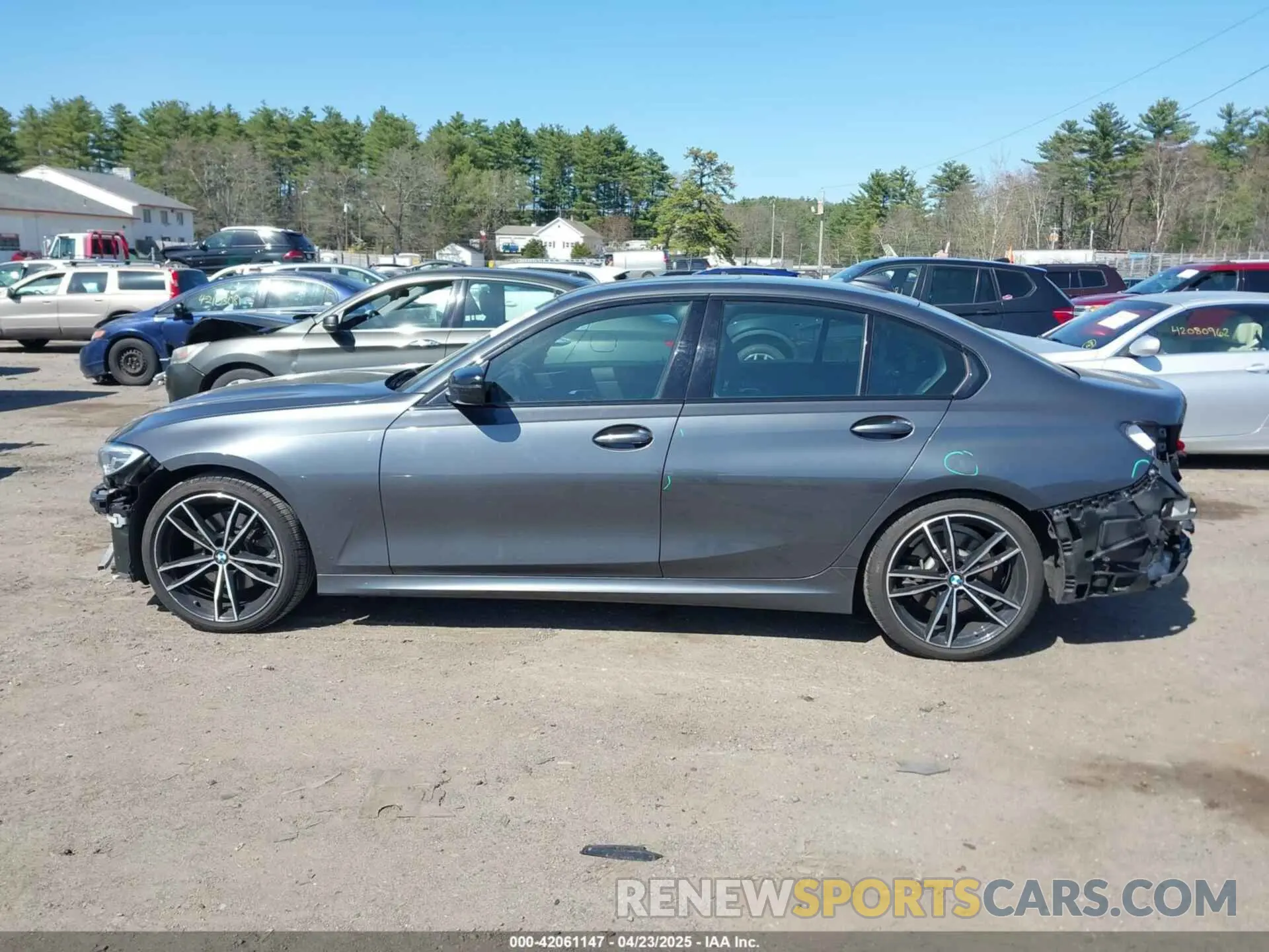 15 fotografías del automóvil dañado 3MW5R7J08M8C03343 BMW 330I 2021