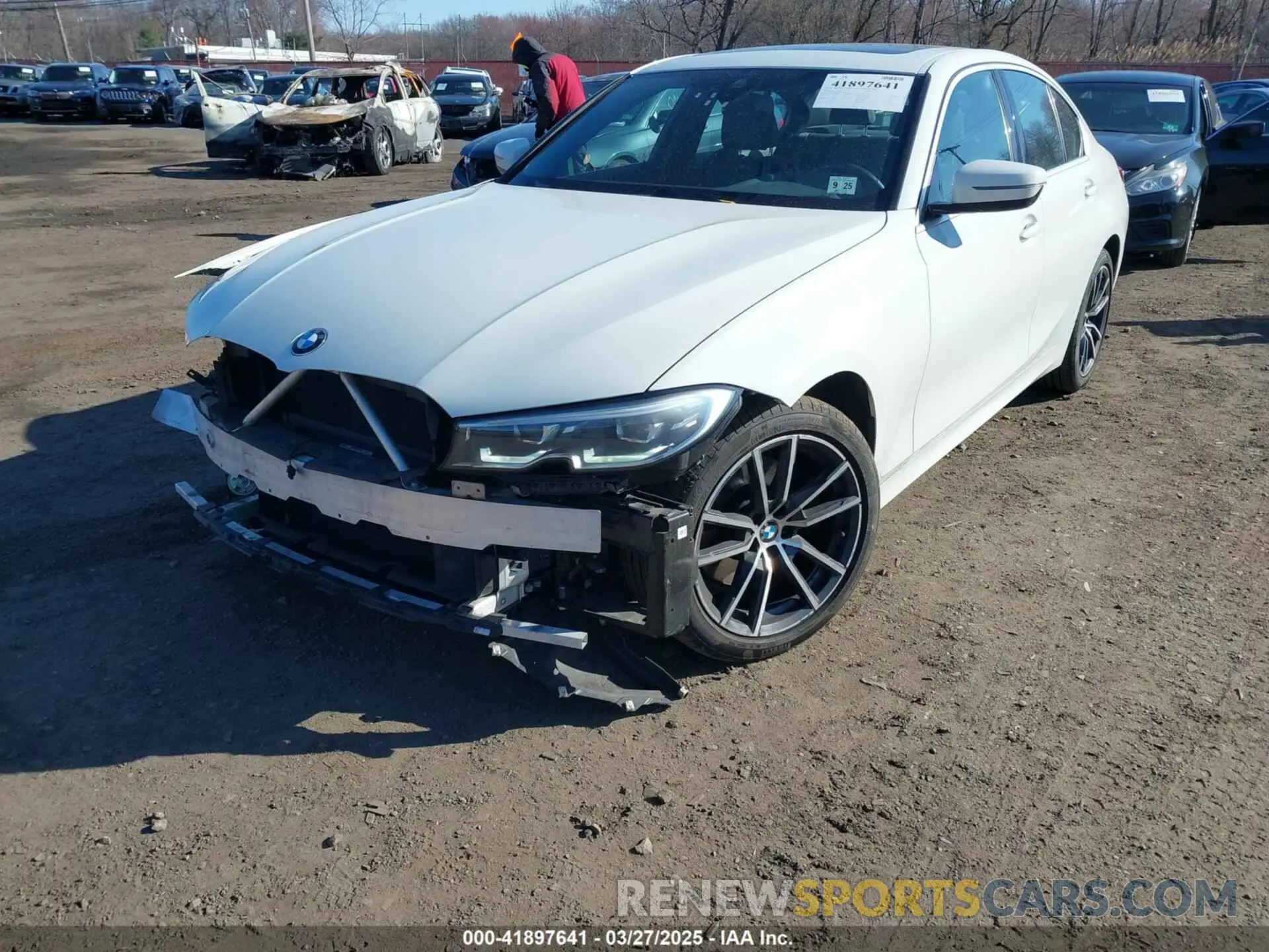 6 fotografías del automóvil dañado 3MW5R7J09M8B47753 BMW 330I 2021