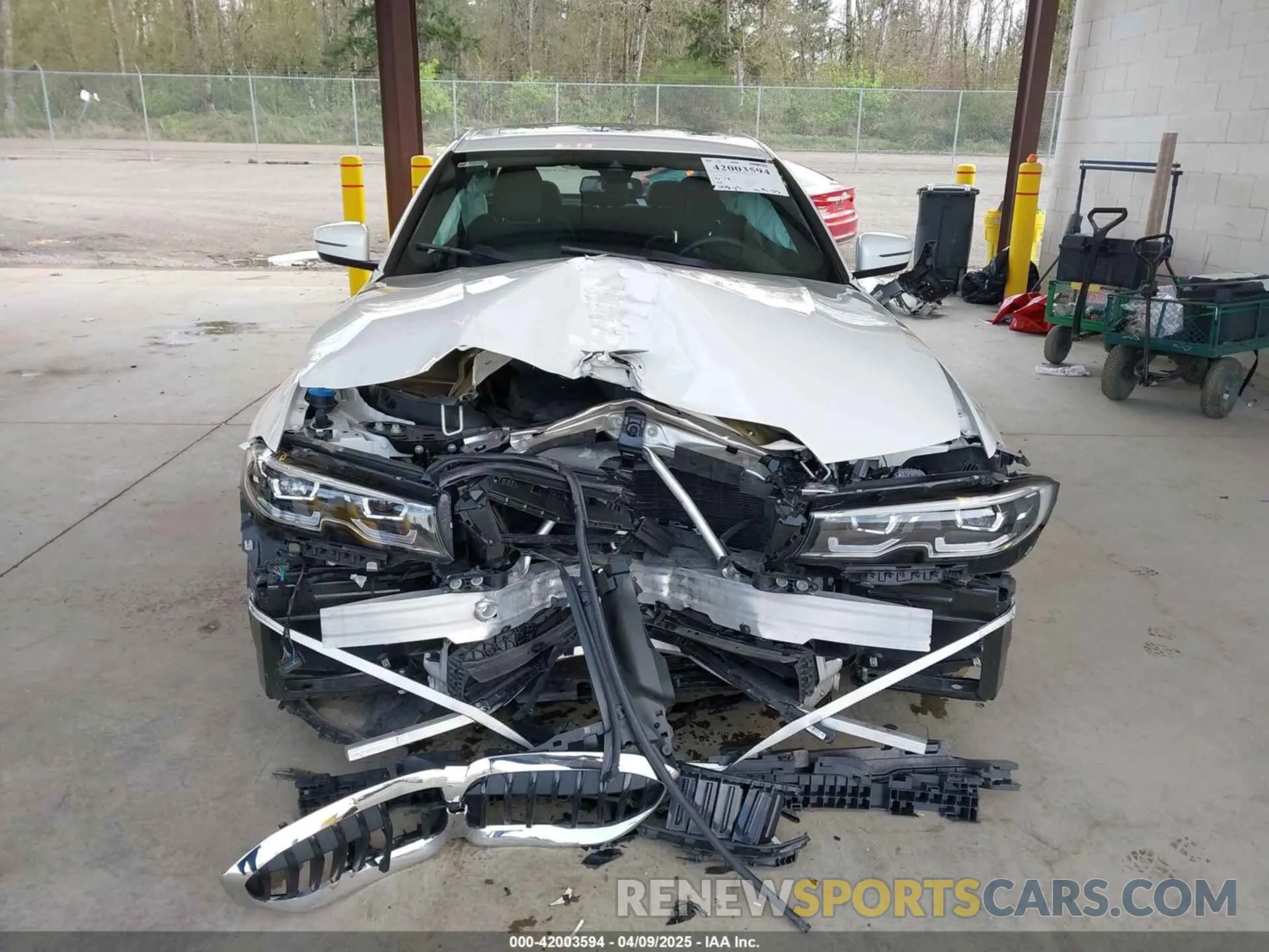 6 fotografías del automóvil dañado WBA5R7C01MFL54366 BMW 330I 2021