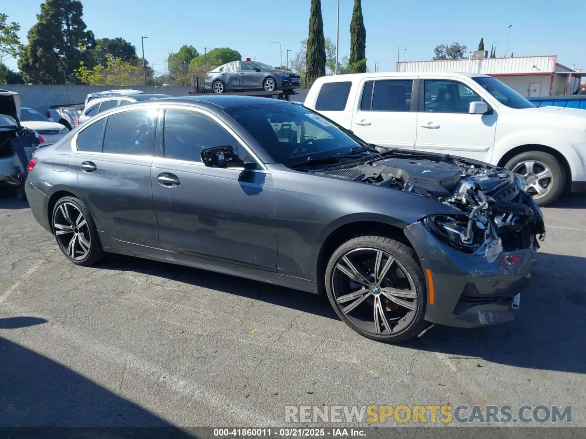 13 fotografías del automóvil dañado WBA5R7C06MFL21234 BMW 330I 2021