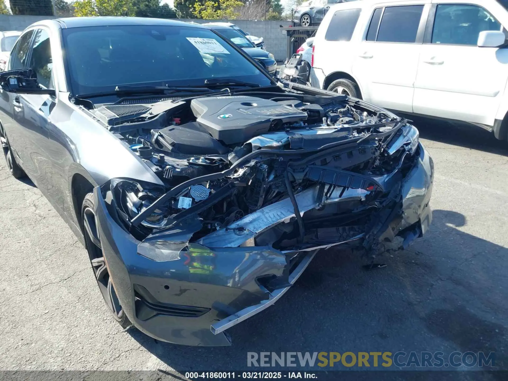 6 fotografías del automóvil dañado WBA5R7C06MFL21234 BMW 330I 2021