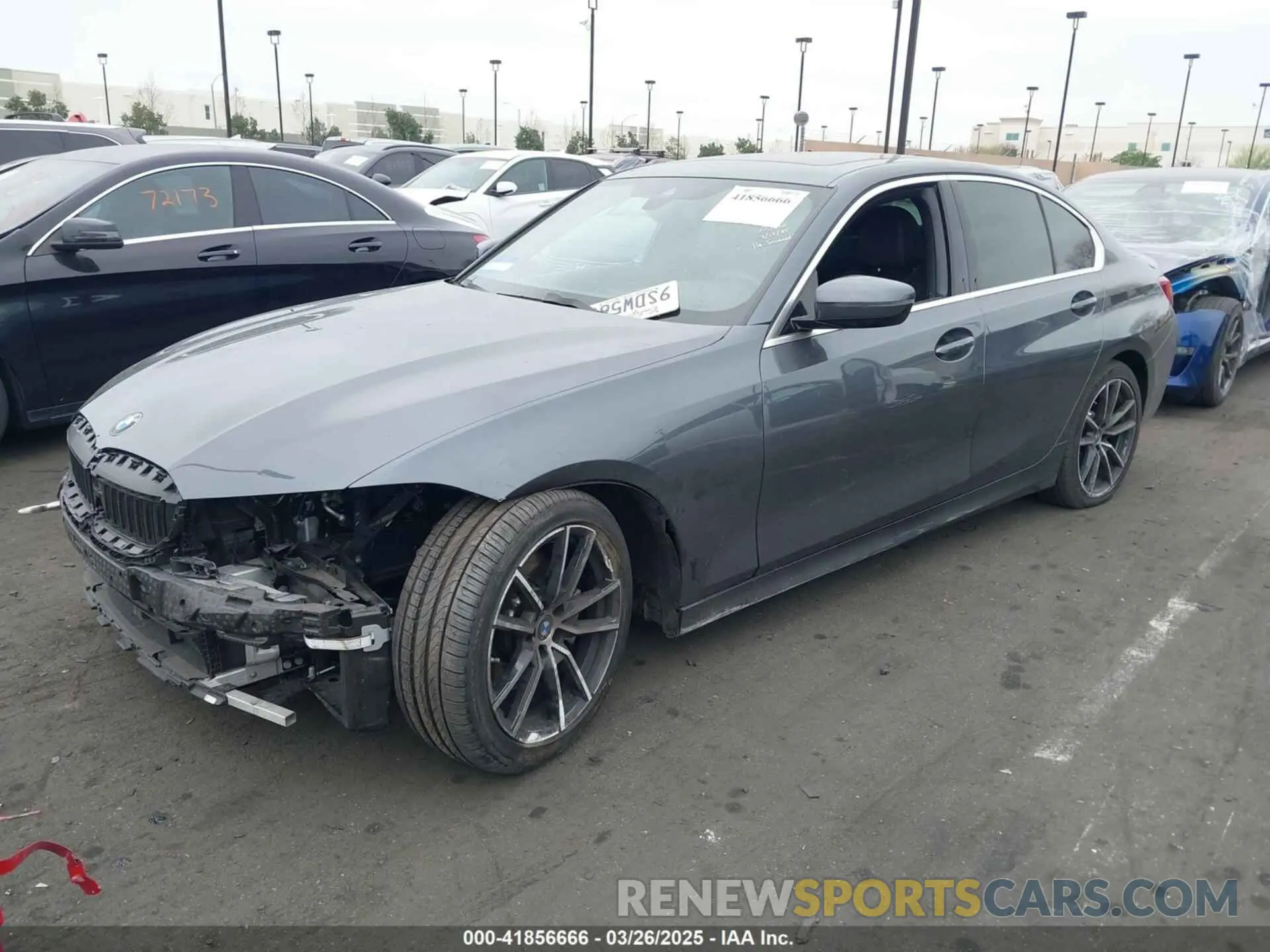 2 fotografías del automóvil dañado 3MW5R1J01N8C33802 BMW 330I 2022