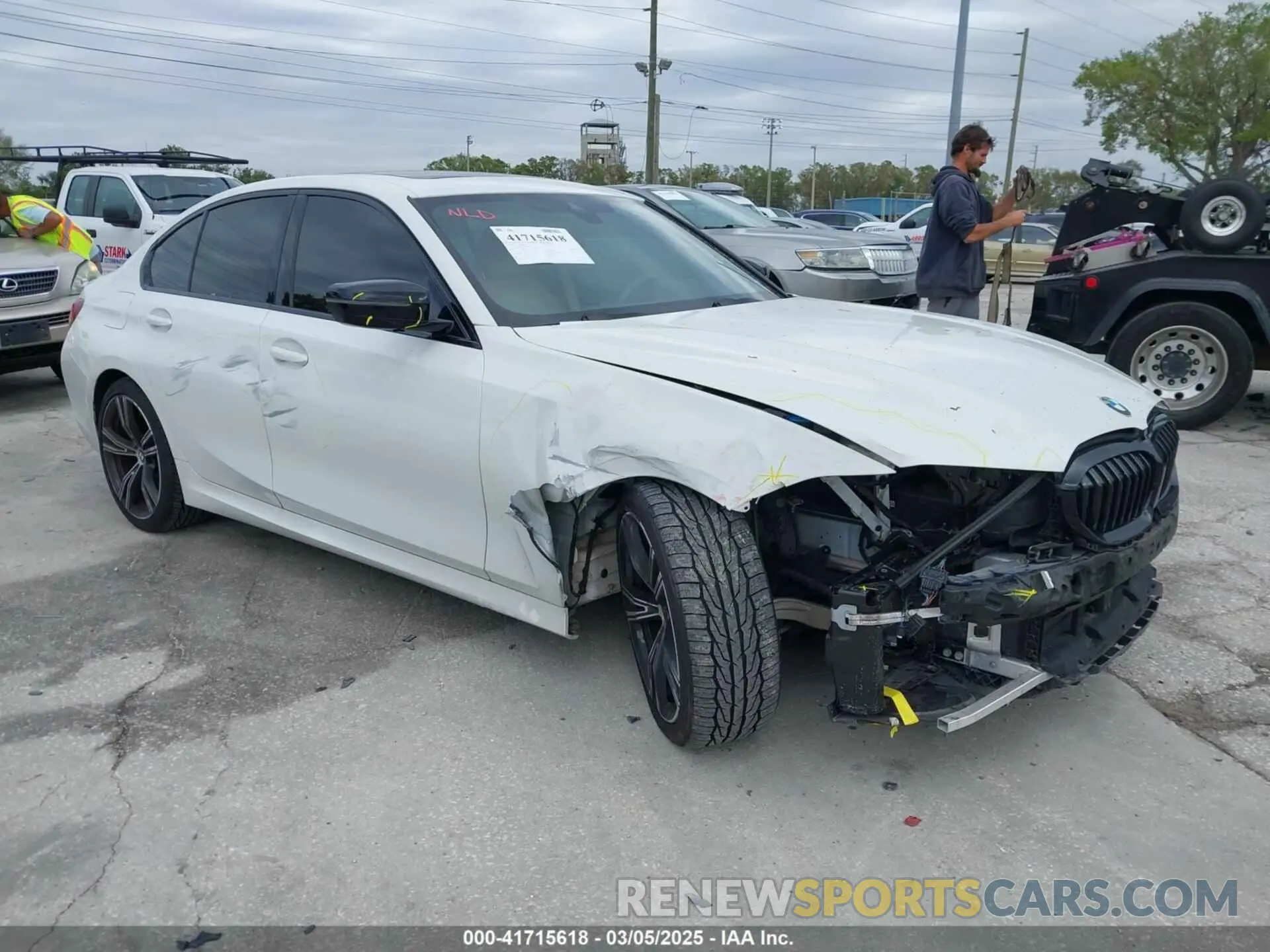 1 fotografías del automóvil dañado 3MW5R1J06N8C46898 BMW 330I 2022