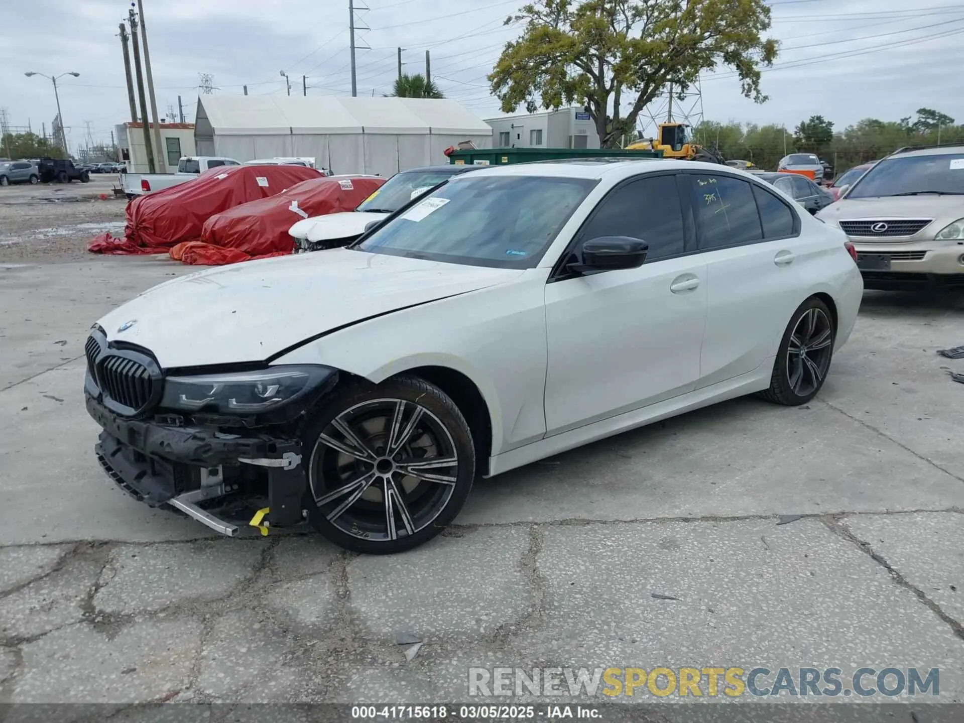 2 fotografías del automóvil dañado 3MW5R1J06N8C46898 BMW 330I 2022
