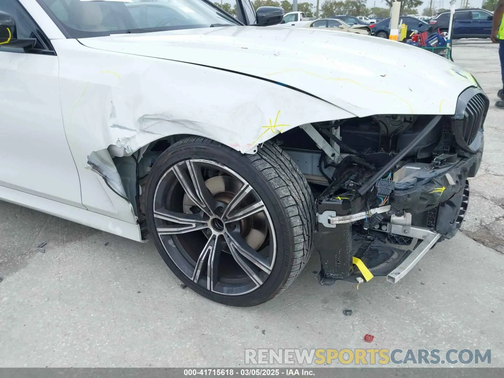 6 fotografías del automóvil dañado 3MW5R1J06N8C46898 BMW 330I 2022