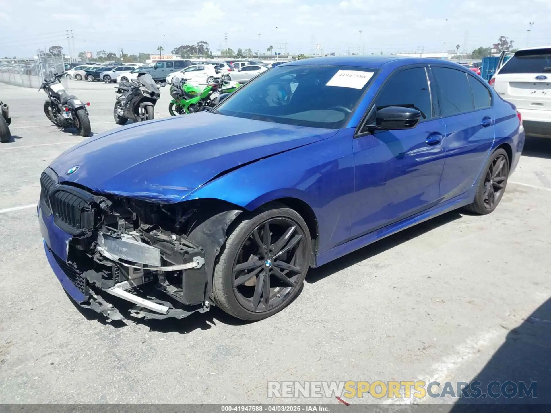 2 fotografías del automóvil dañado 3MW5R1J07N8C43346 BMW 330I 2022