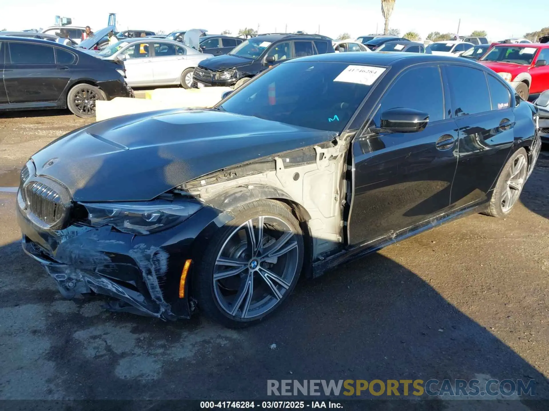 2 fotografías del automóvil dañado 3MW5R1J07N8C43380 BMW 330I 2022