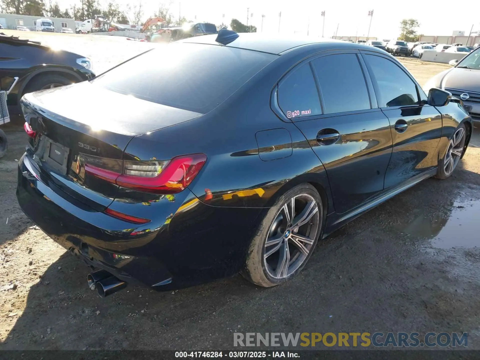4 fotografías del automóvil dañado 3MW5R1J07N8C43380 BMW 330I 2022