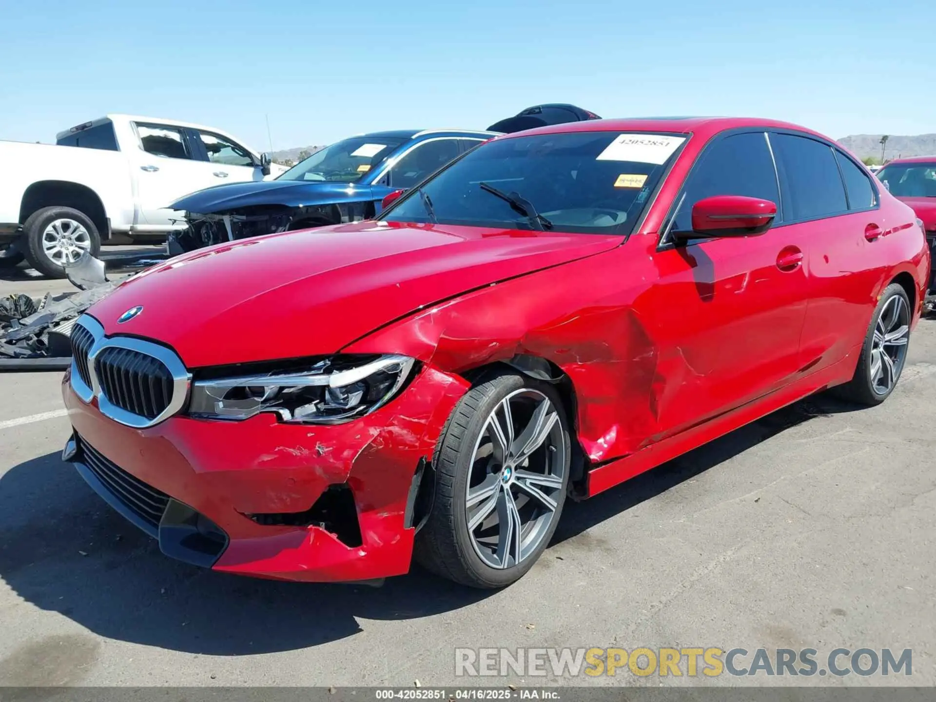 6 fotografías del automóvil dañado 3MW5R1J09N8C52274 BMW 330I 2022