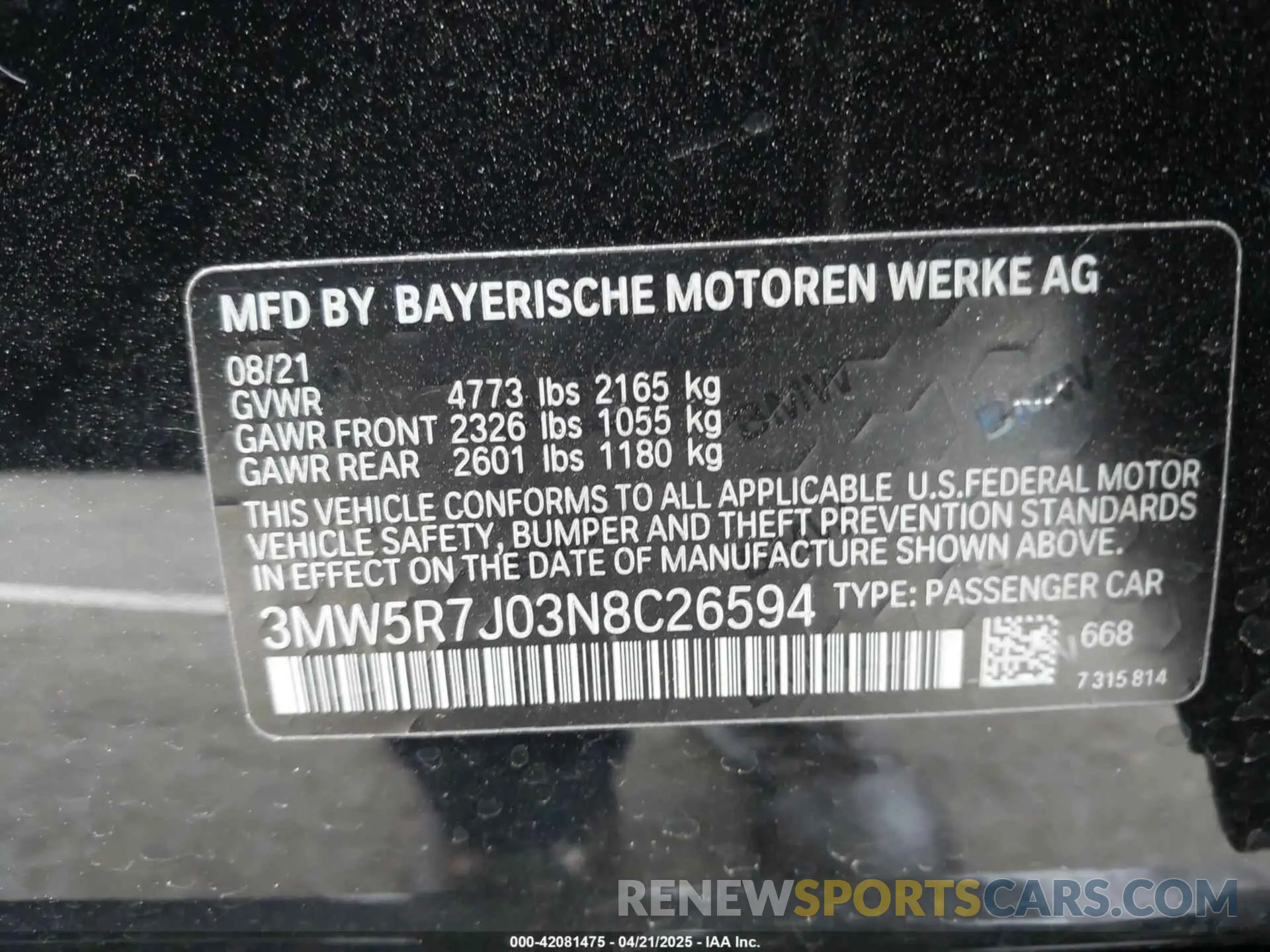 9 fotografías del automóvil dañado 3MW5R7J03N8C26594 BMW 330I 2022