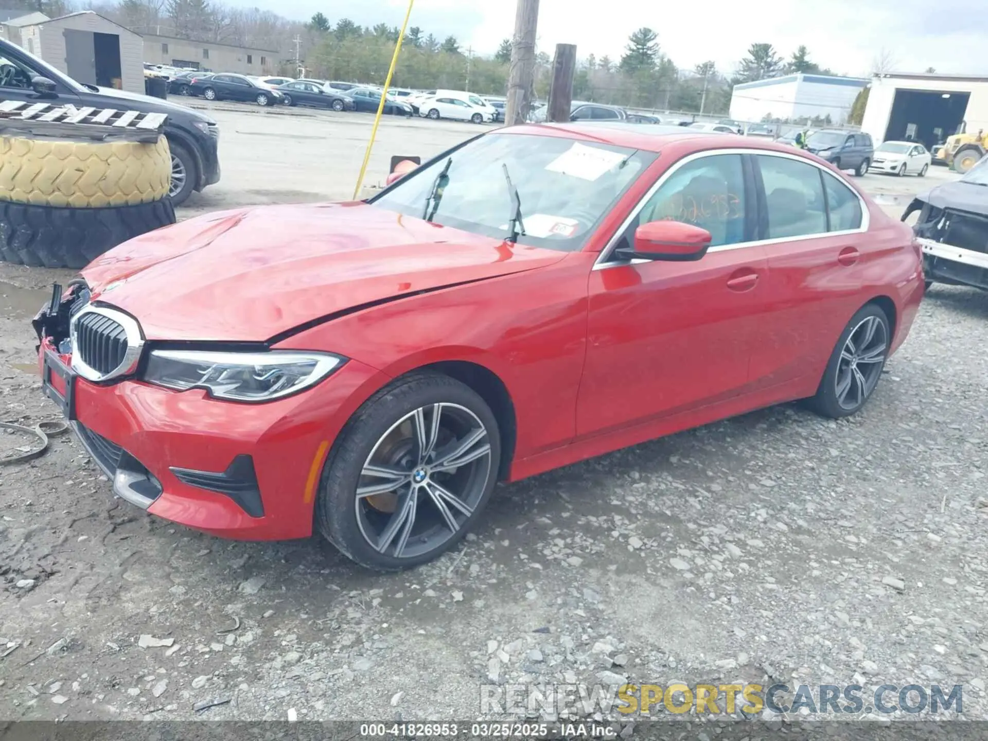 2 fotografías del automóvil dañado 3MW5R7J03N8C40477 BMW 330I 2022