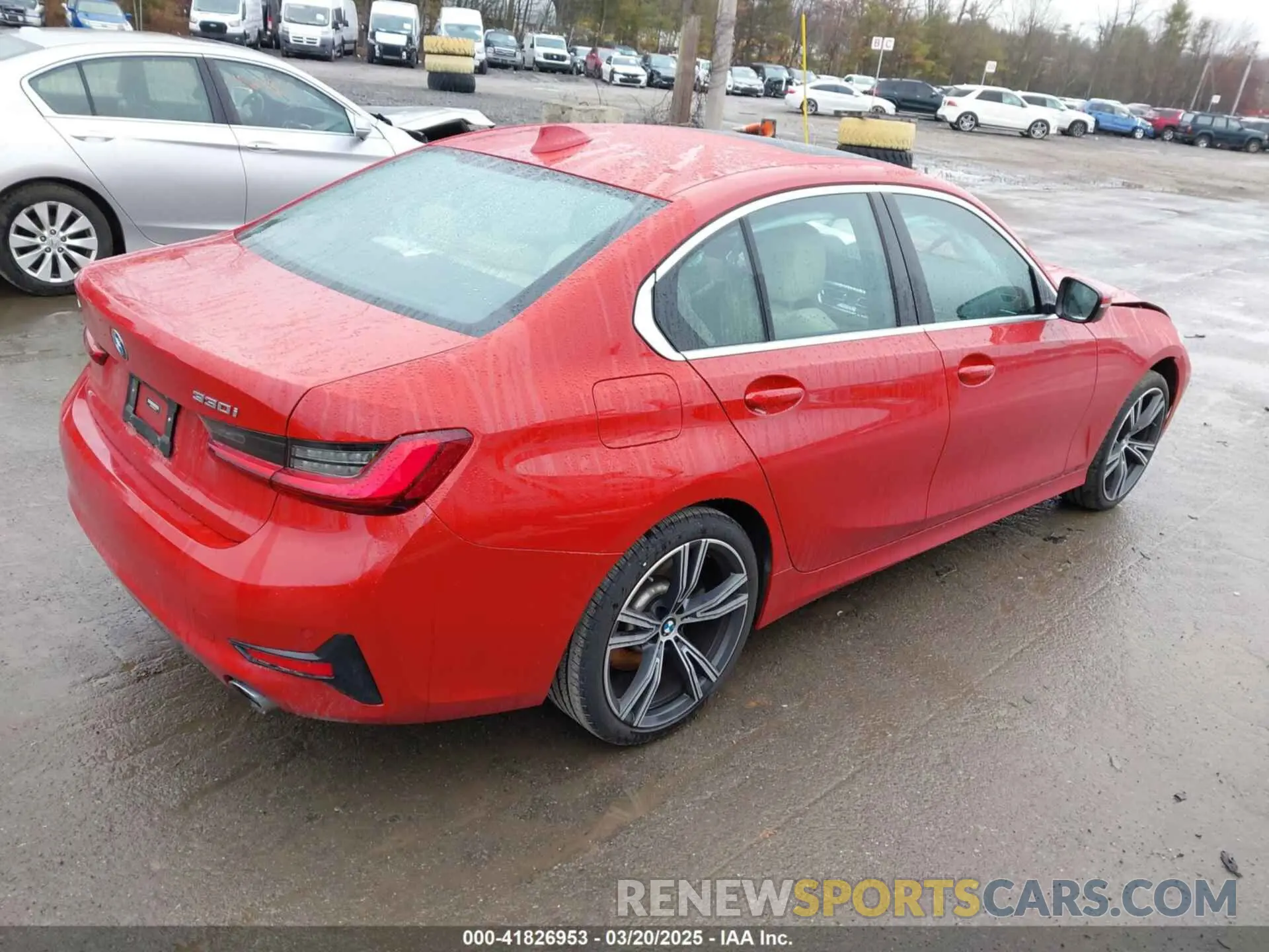 4 fotografías del automóvil dañado 3MW5R7J03N8C40477 BMW 330I 2022