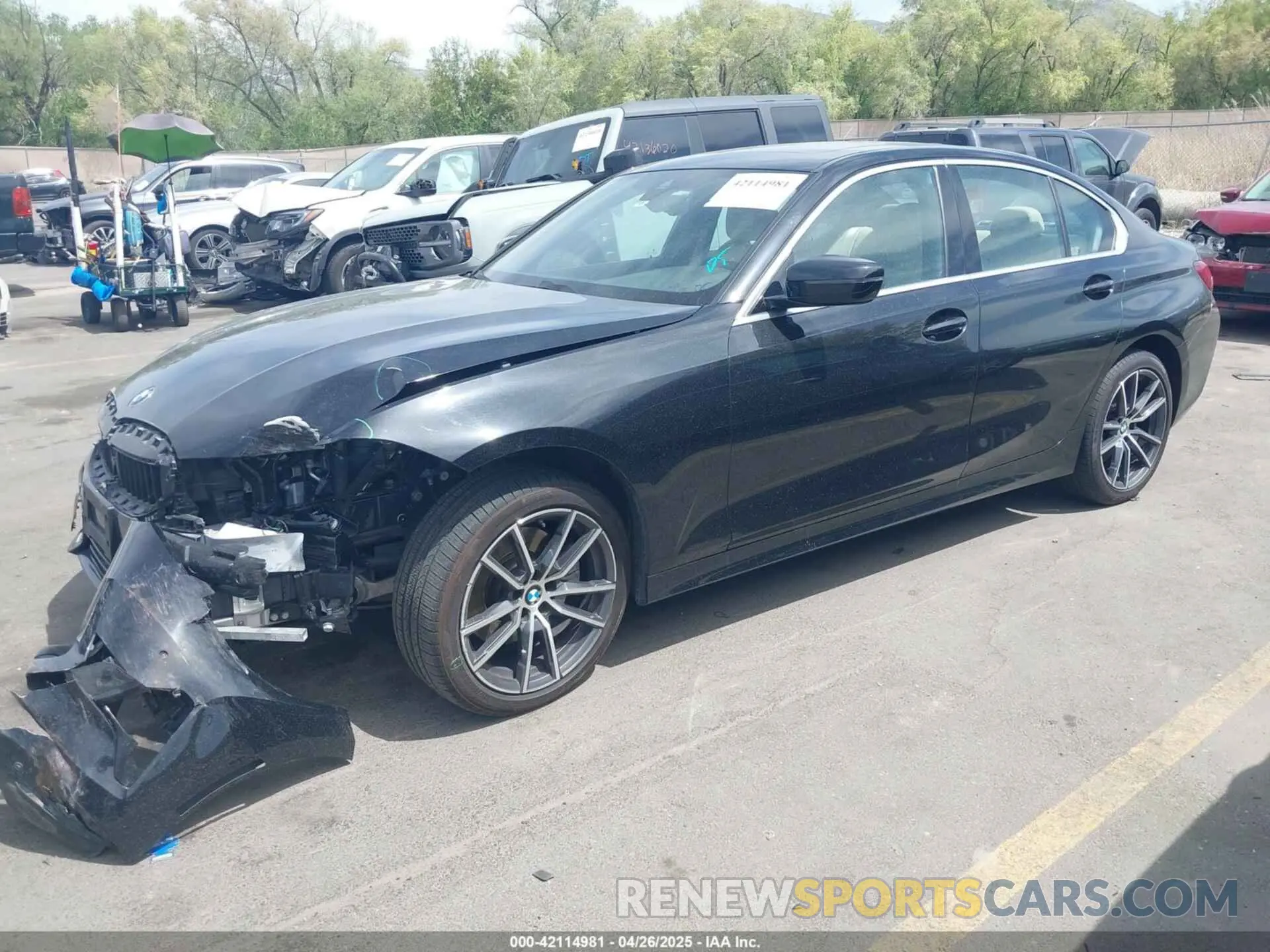 2 fotografías del automóvil dañado 3MW5R7J05N8C70113 BMW 330I 2022