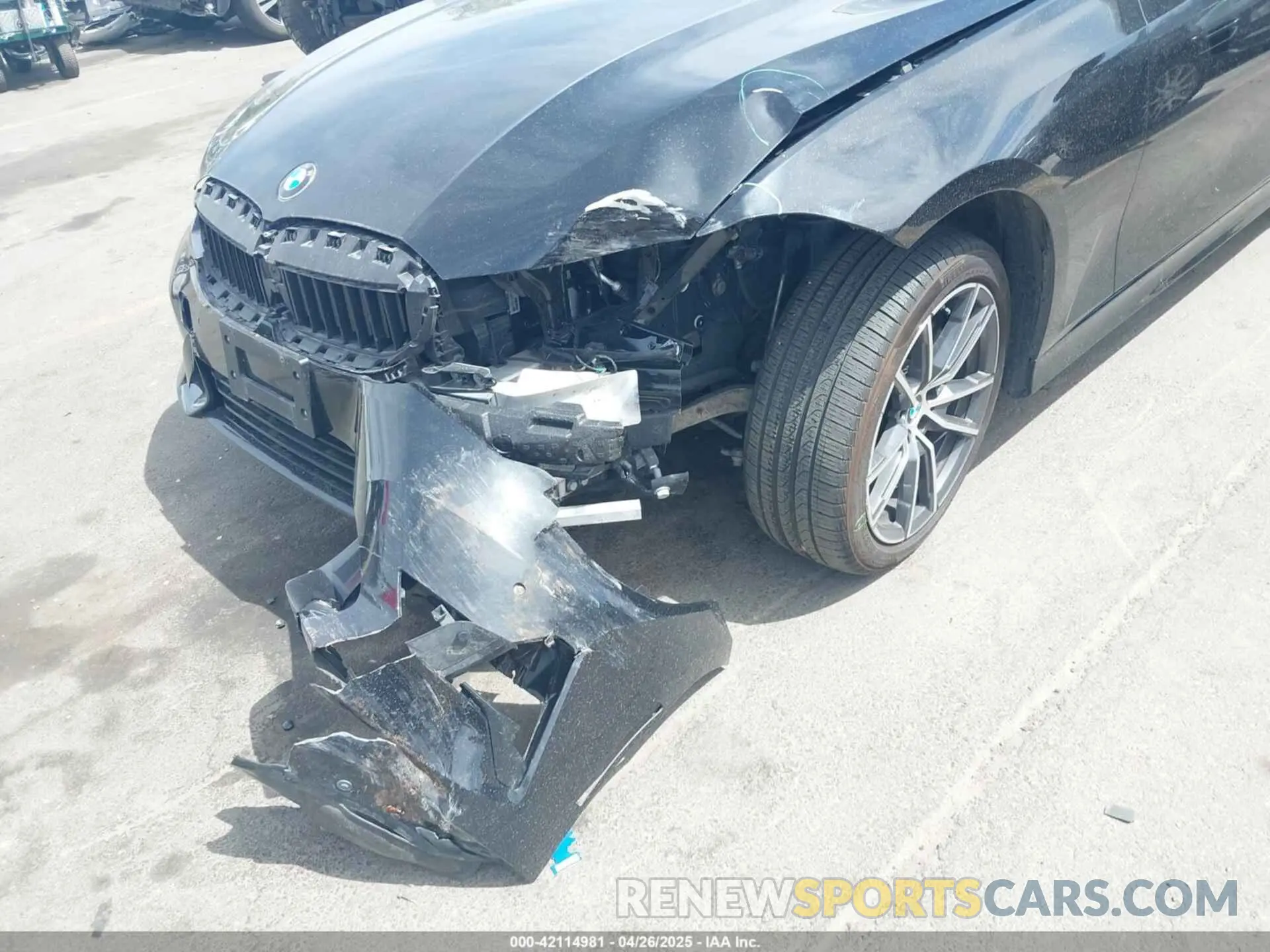 6 fotografías del automóvil dañado 3MW5R7J05N8C70113 BMW 330I 2022