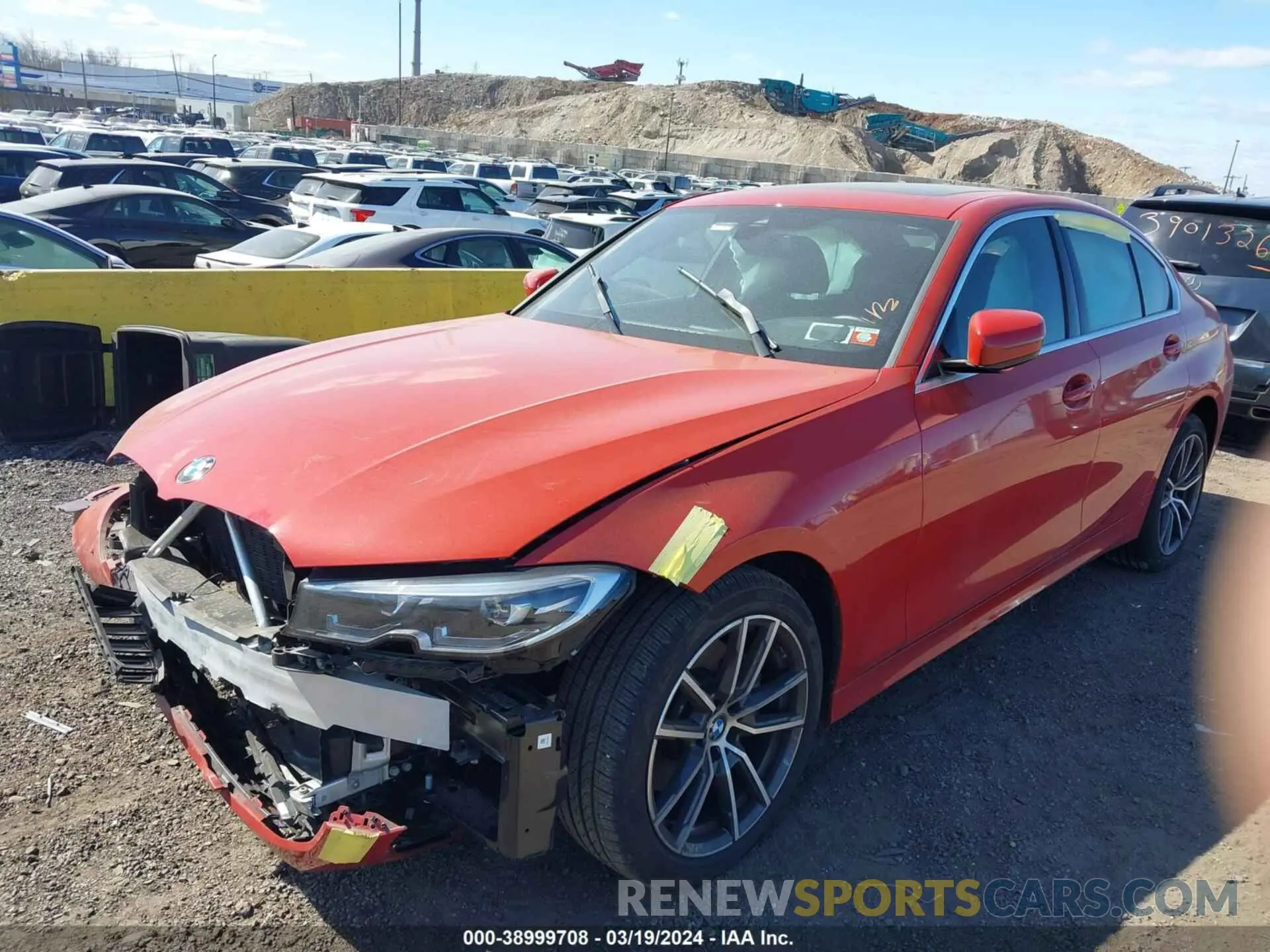 2 fotografías del automóvil dañado 3MW5R7J0XN8C66171 BMW 330I 2022