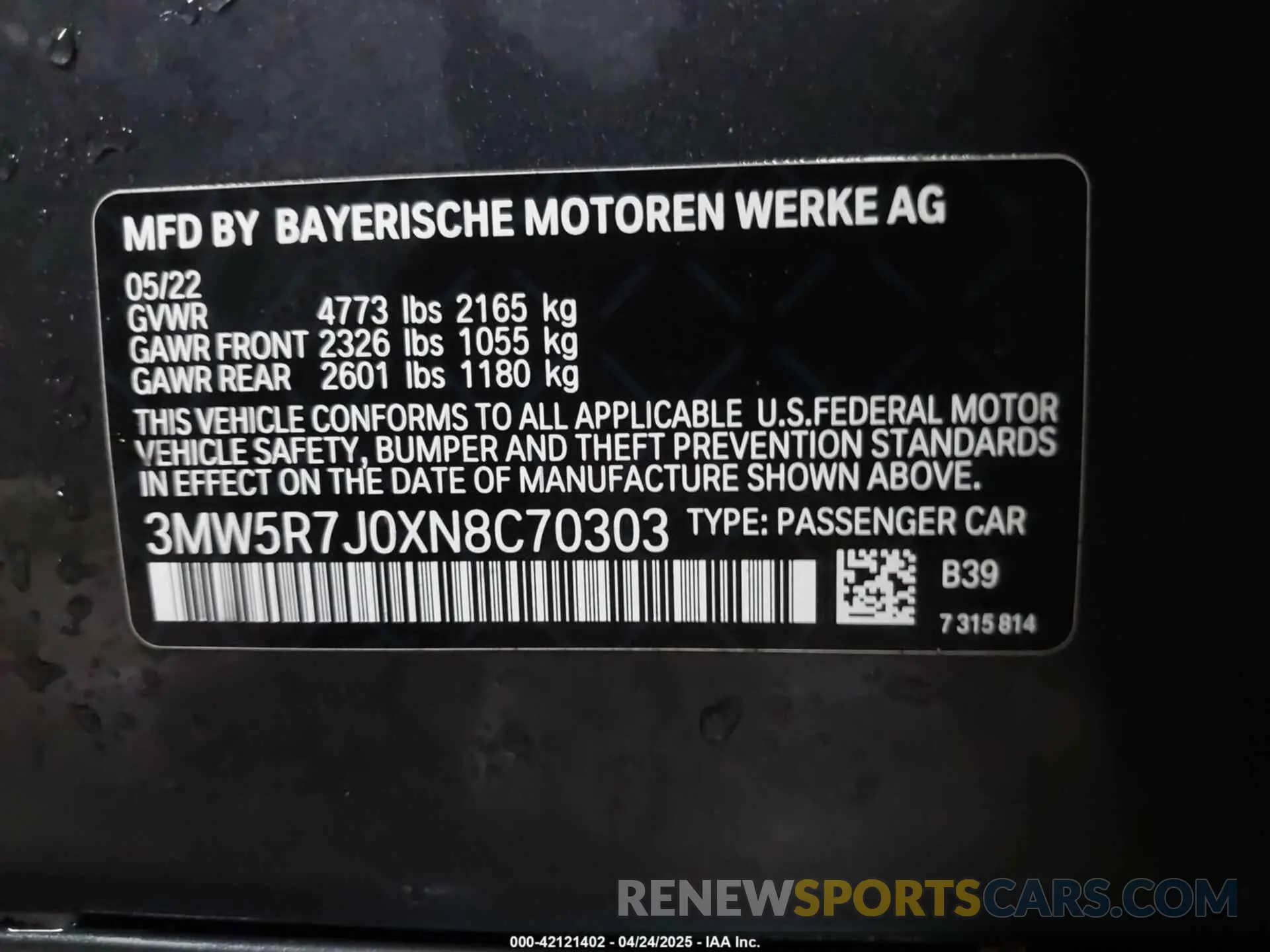 9 fotografías del automóvil dañado 3MW5R7J0XN8C70303 BMW 330I 2022