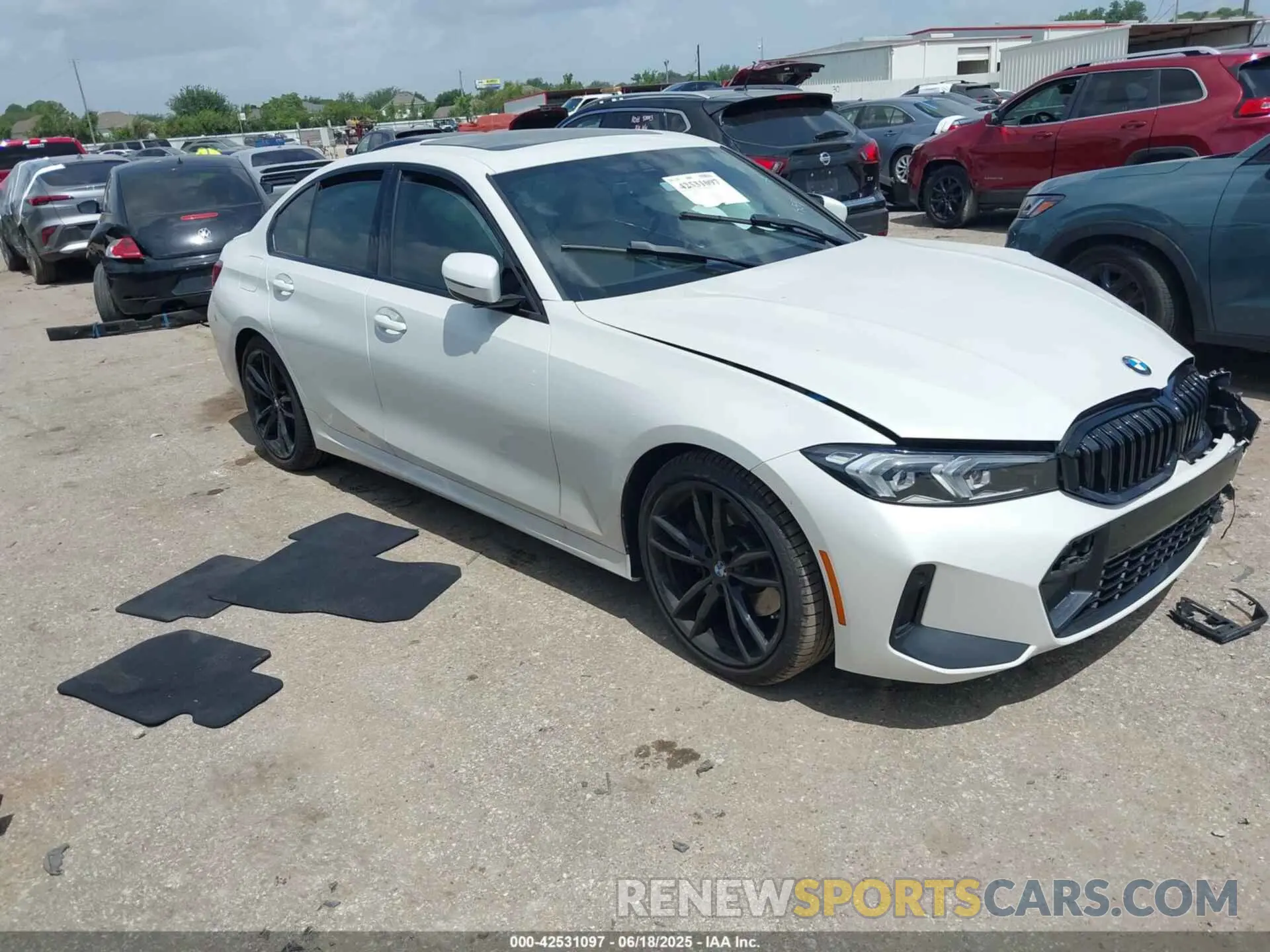 1 fotografías del automóvil dañado 3MW69FF03P8D11459 BMW 330I 2023