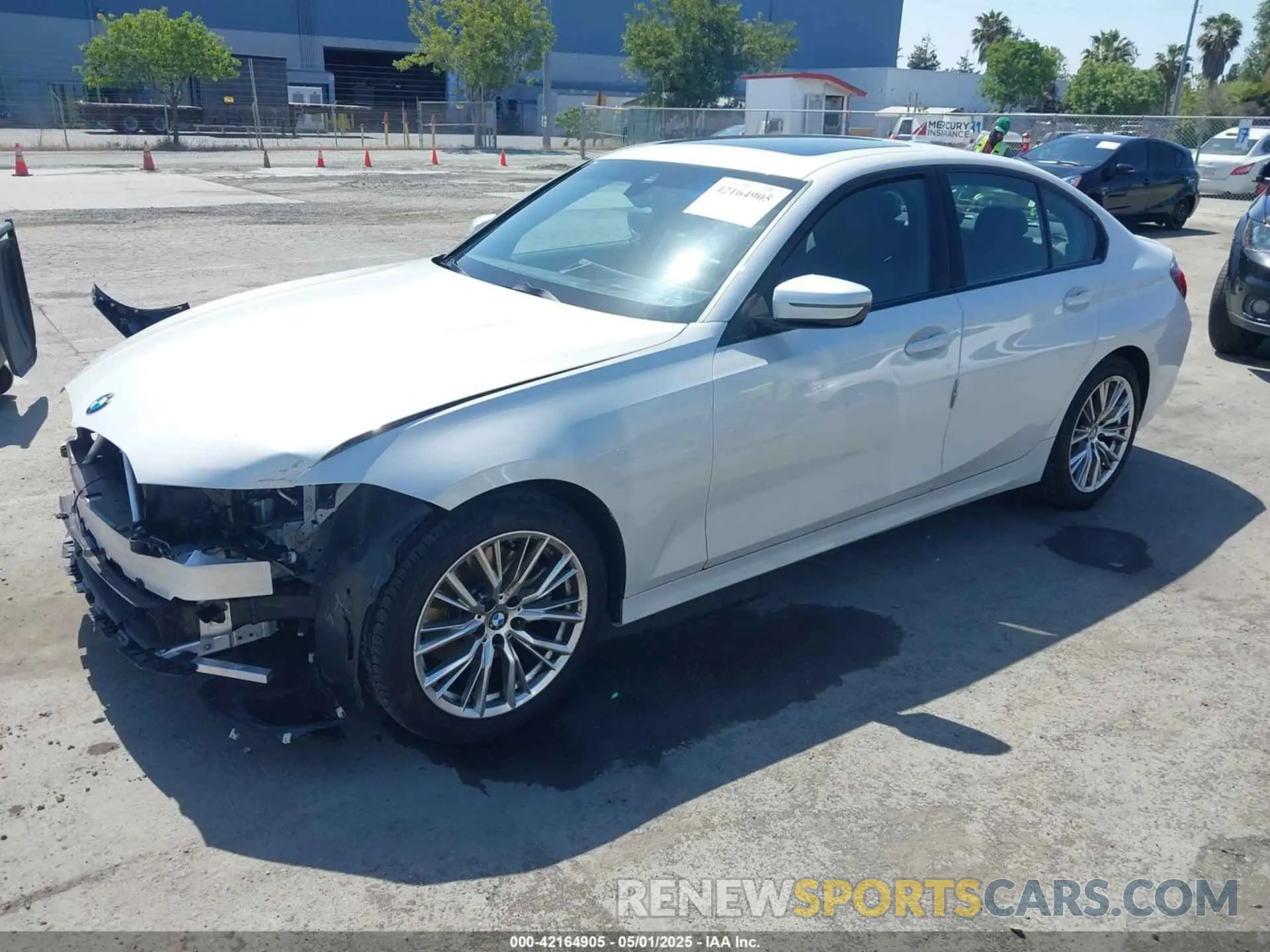 2 fotografías del automóvil dañado 3MW69FF07P8D18303 BMW 330I 2023