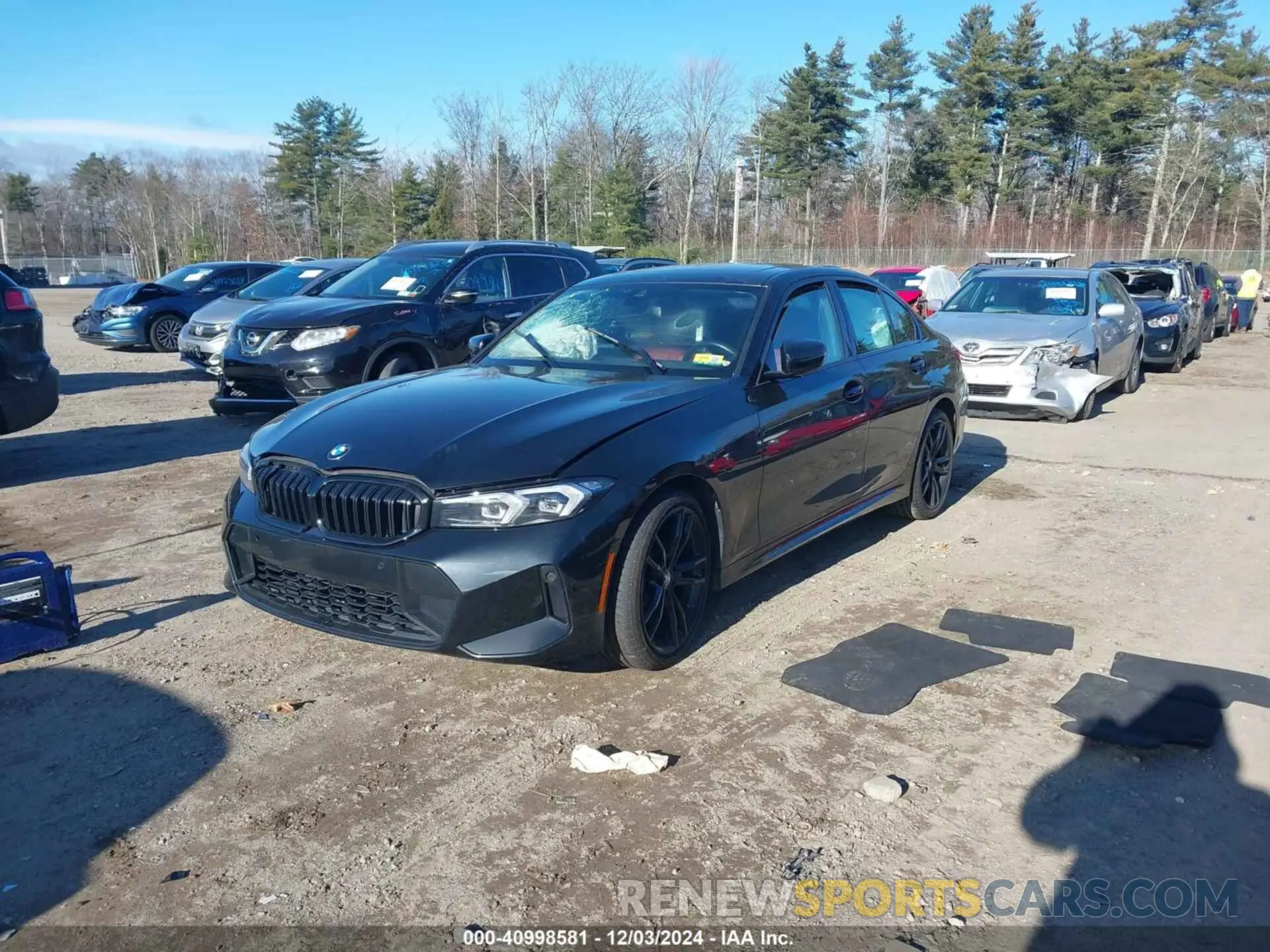 2 fotografías del automóvil dañado 3MW89FF01P8D04910 BMW 330I 2023