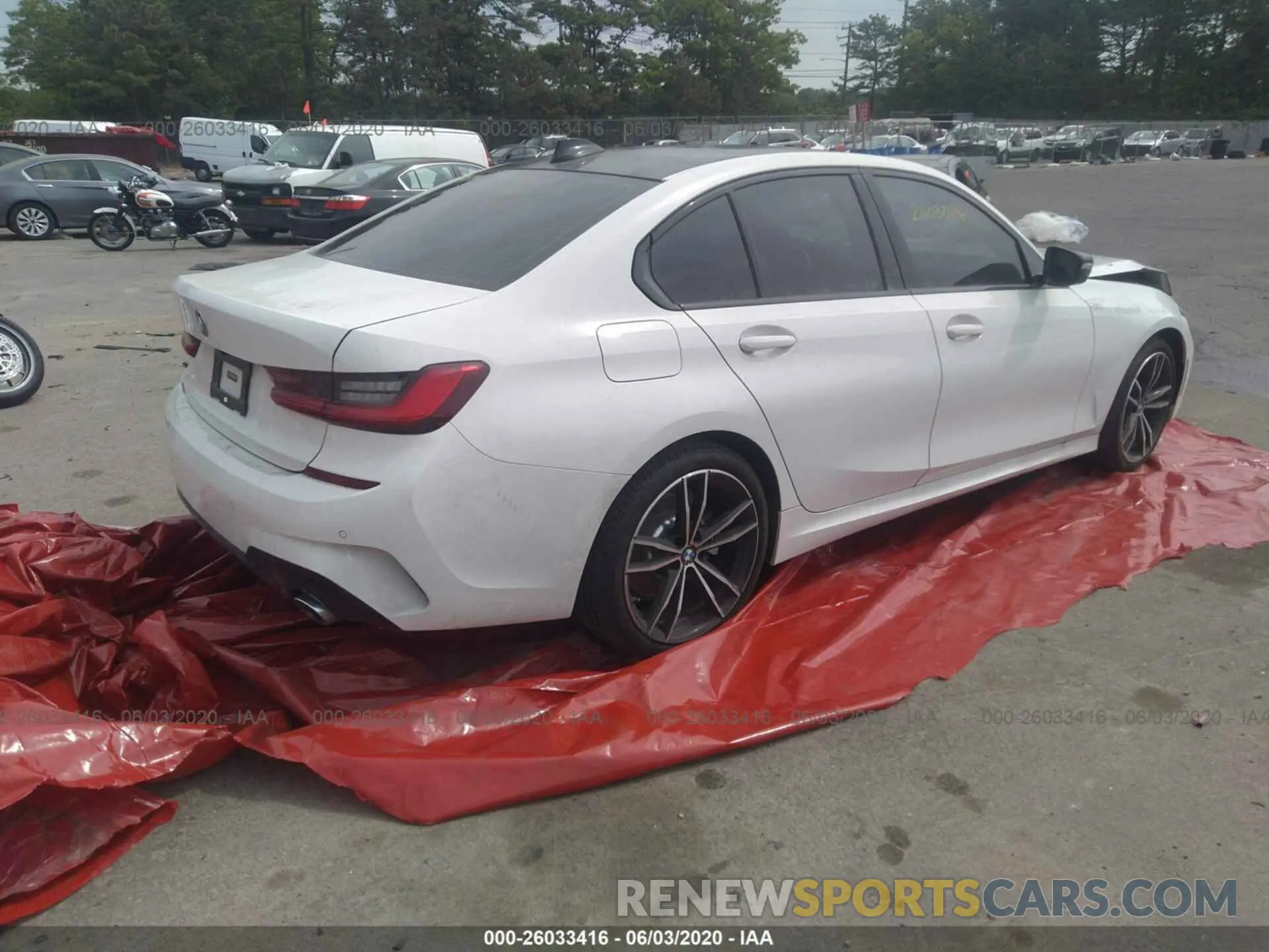 4 fotografías del automóvil dañado WBA5R7C53KAJ80659 BMW 330XI 2019