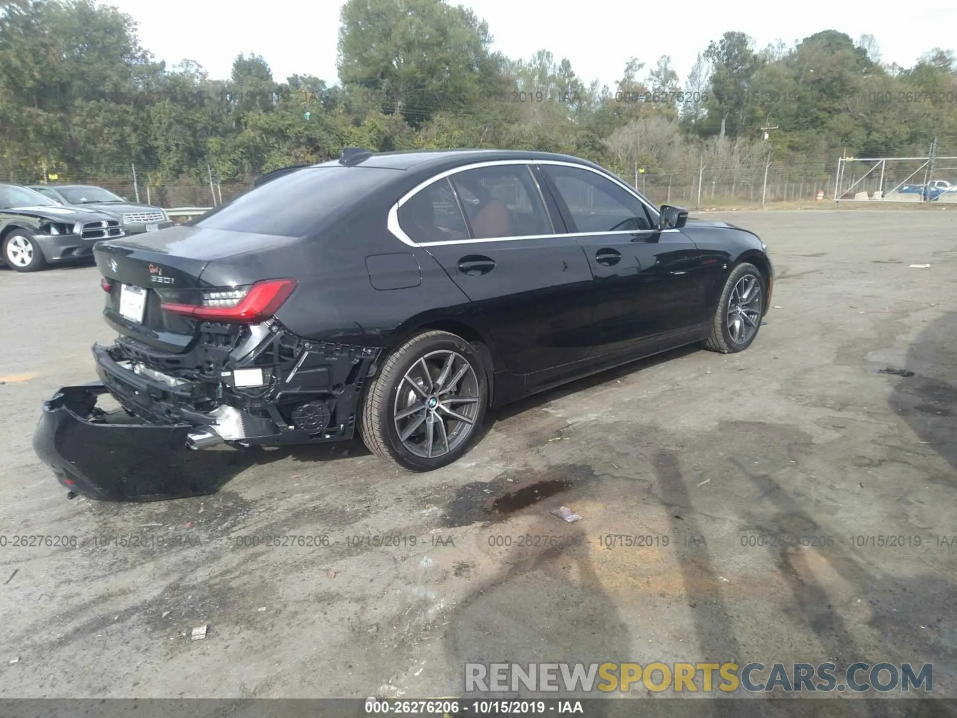 4 fotografías del automóvil dañado WBA5R7C53KAJ87658 BMW 330XI 2019