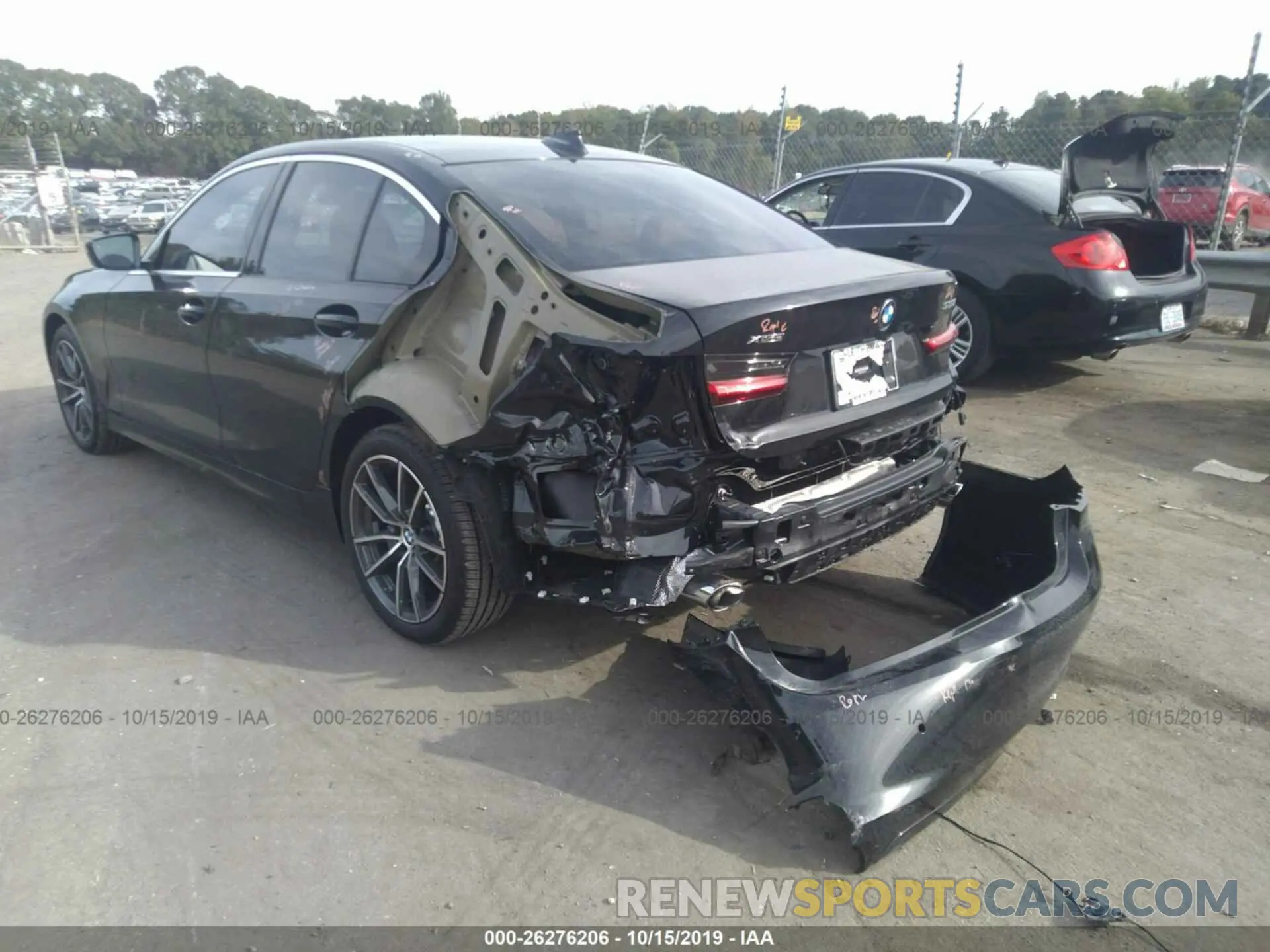 6 fotografías del automóvil dañado WBA5R7C53KAJ87658 BMW 330XI 2019