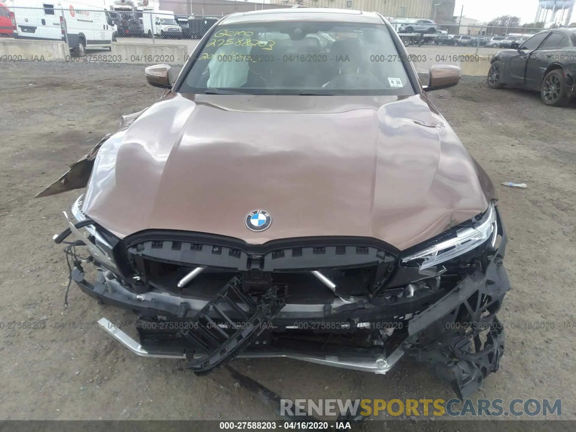 10 fotografías del automóvil dañado WBA5R7C57KFH02392 BMW 330XI 2019