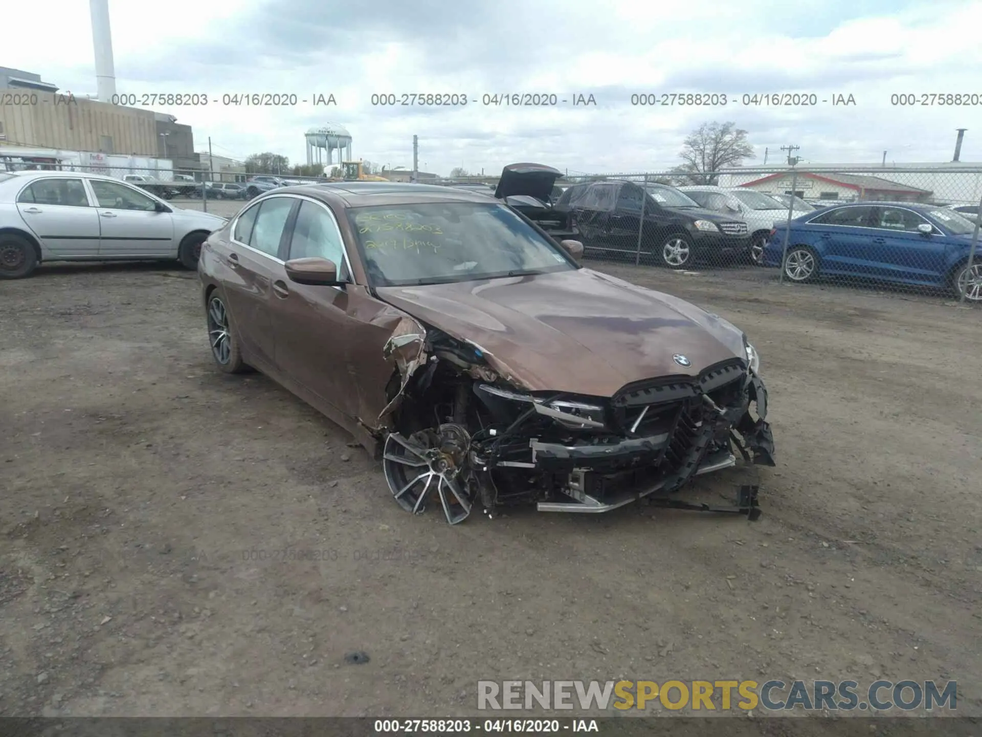 6 fotografías del automóvil dañado WBA5R7C57KFH02392 BMW 330XI 2019