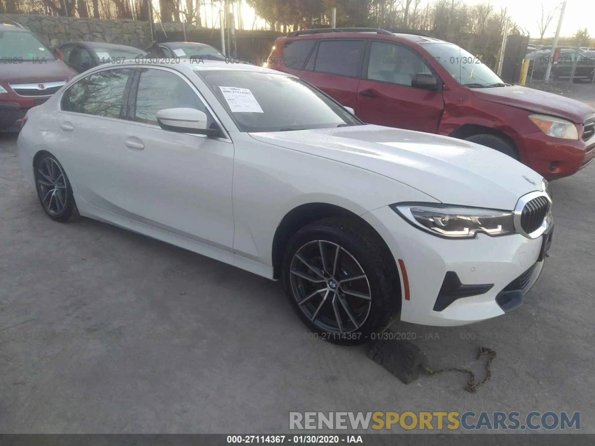 1 fotografías del automóvil dañado 3MW5R7J09L8B05971 BMW 330XI 2020