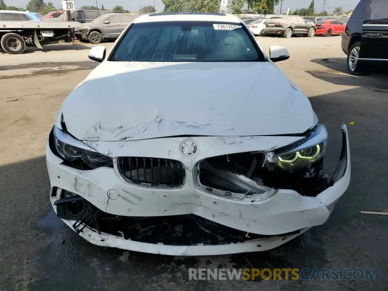 5 fotografías del automóvil dañado WBA4J1C50KBM18767 BMW 4 SERIES 2019