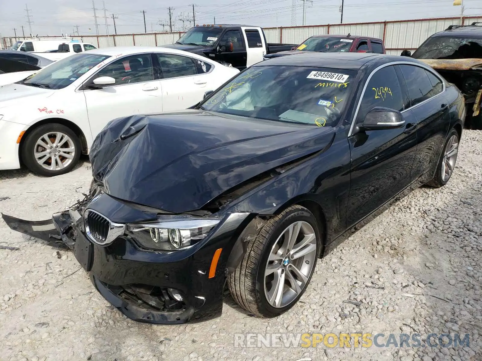 2 fotografías del automóvil dañado WBA4J1C52KBM14185 BMW 4 SERIES 2019