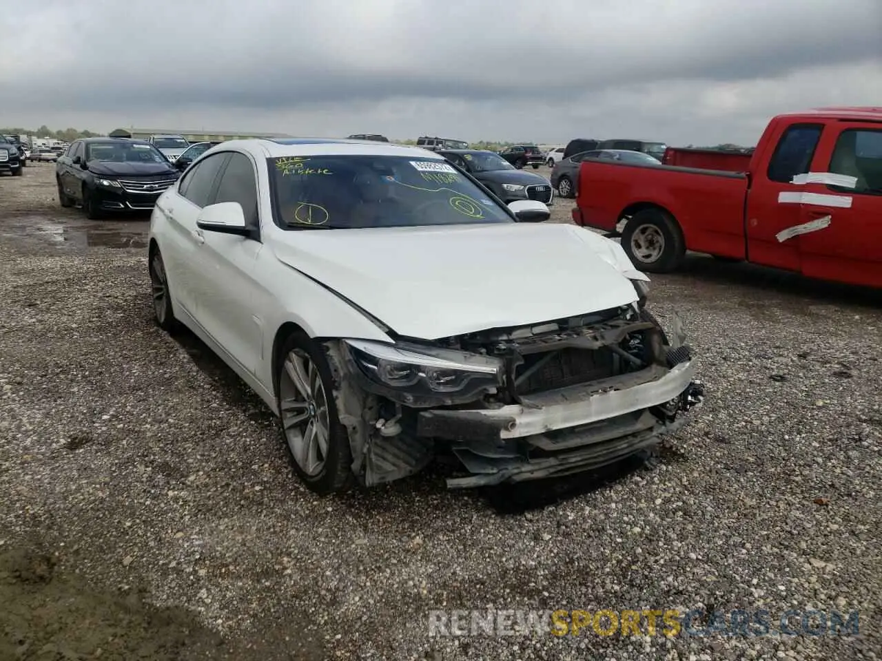 1 fotografías del automóvil dañado WBA4J1C52KBM18298 BMW 4 SERIES 2019