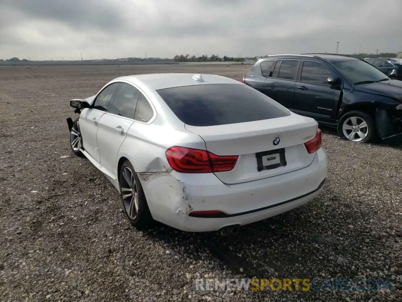 3 fotografías del automóvil dañado WBA4J1C52KBM18298 BMW 4 SERIES 2019