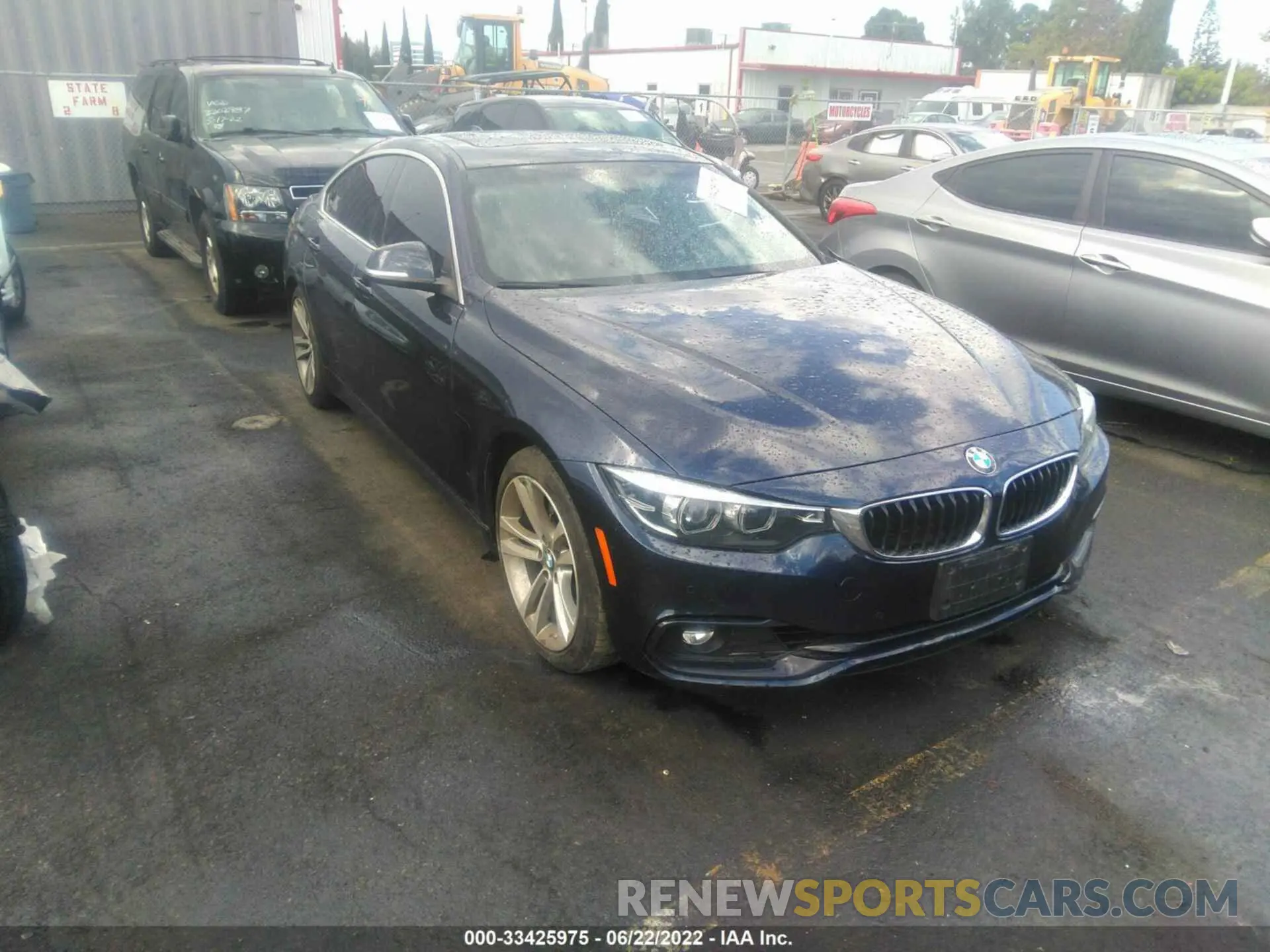 1 fotografías del automóvil dañado WBA4J1C53KBM18231 BMW 4 SERIES 2019