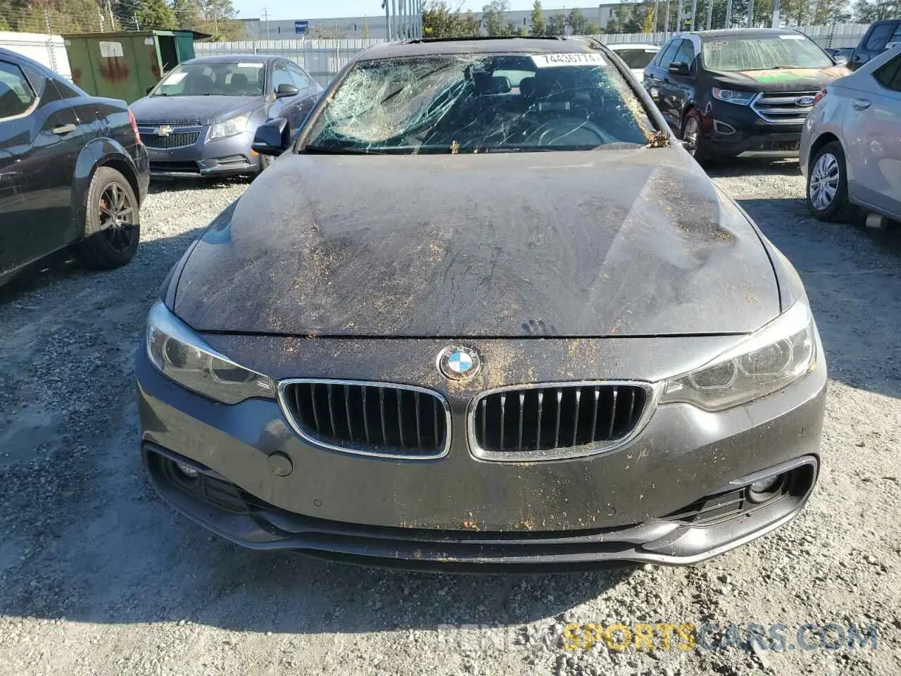5 fotografías del automóvil dañado WBA4J1C55KBM12155 BMW 4 SERIES 2019