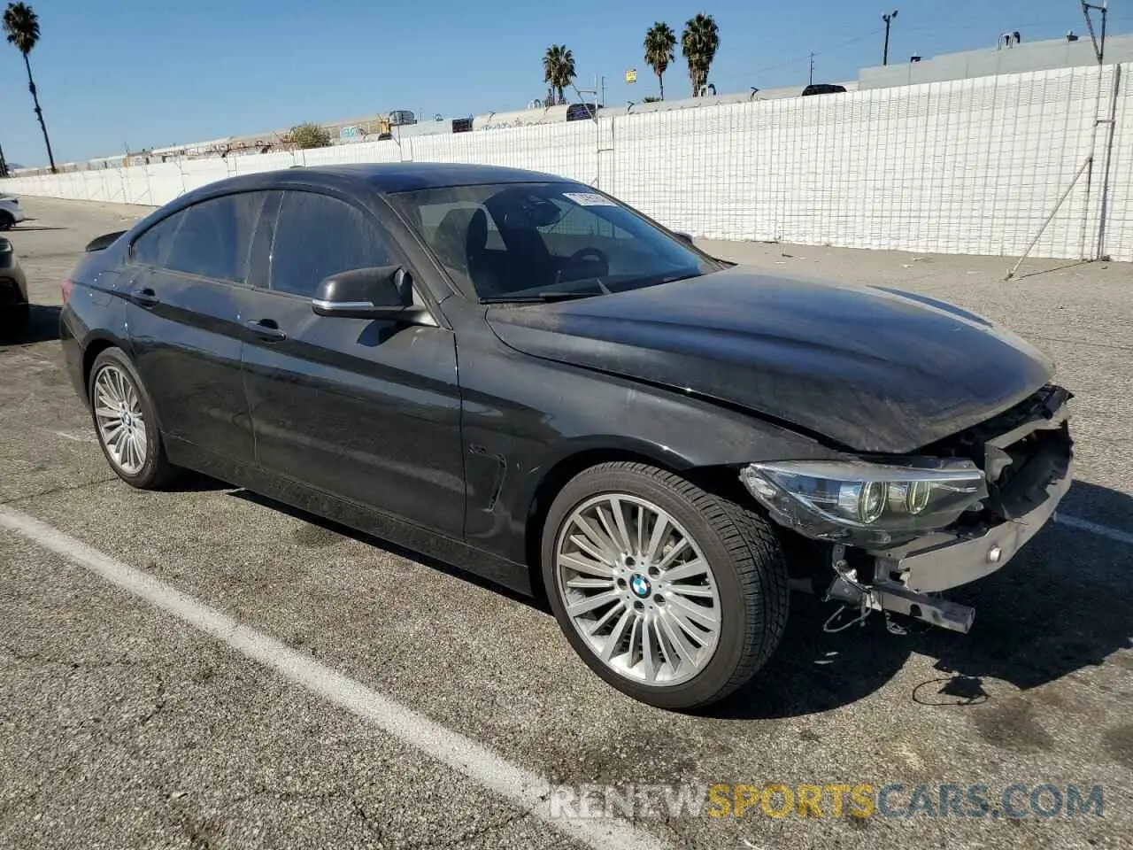 4 fotografías del automóvil dañado WBA4J1C55KBM15430 BMW 4 SERIES 2019