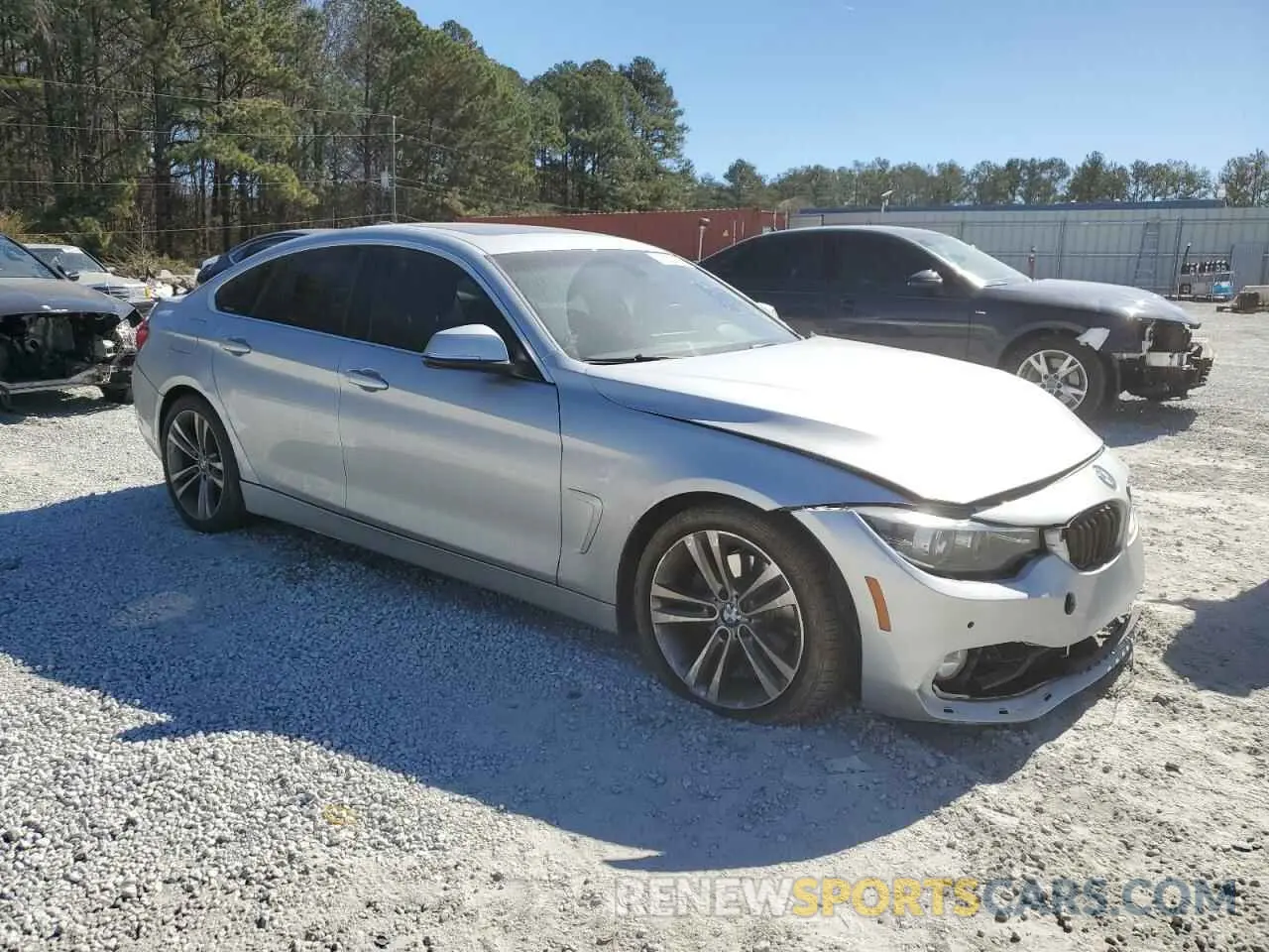4 fotografías del automóvil dañado WBA4J1C56KBM12925 BMW 4 SERIES 2019