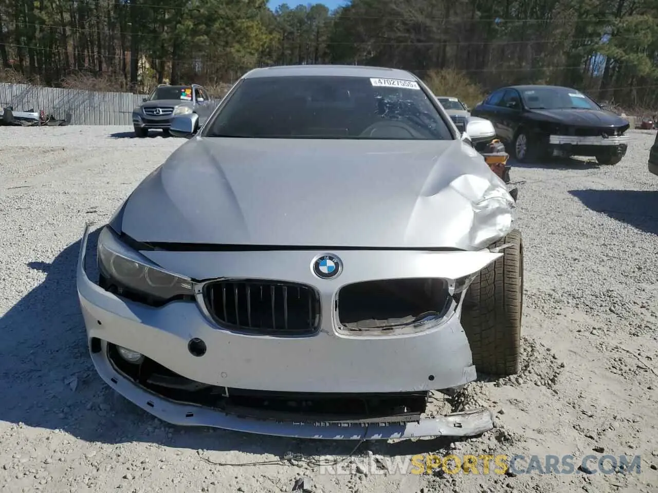 5 fotografías del automóvil dañado WBA4J1C56KBM12925 BMW 4 SERIES 2019