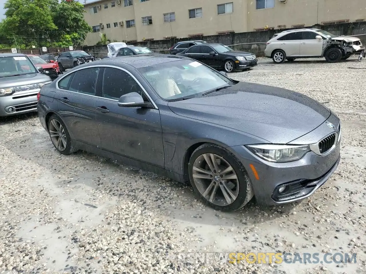 4 fotografías del automóvil dañado WBA4J1C57KBM18376 BMW 4 SERIES 2019