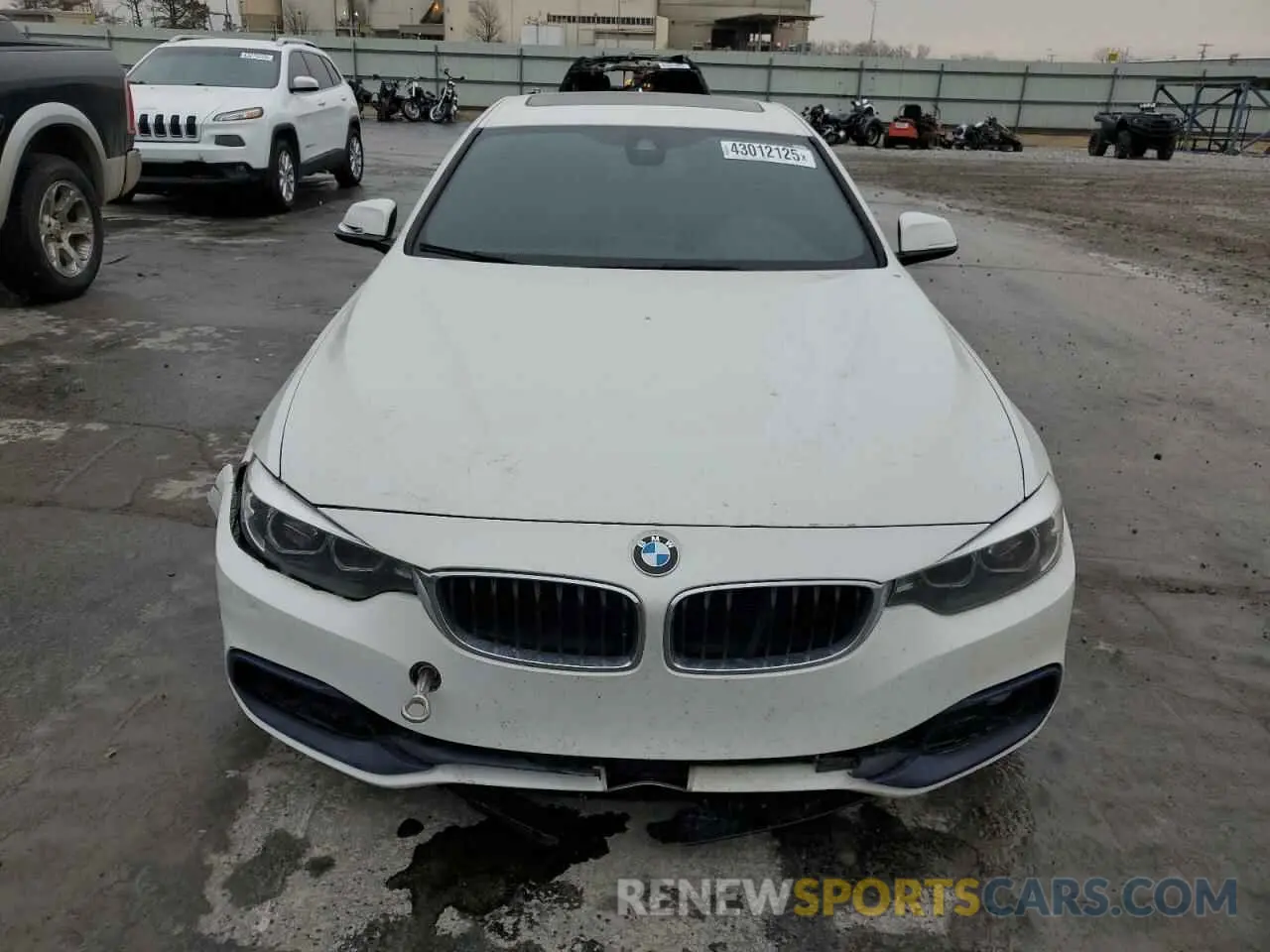 5 fotografías del automóvil dañado WBA4J1C58KBM13915 BMW 4 SERIES 2019